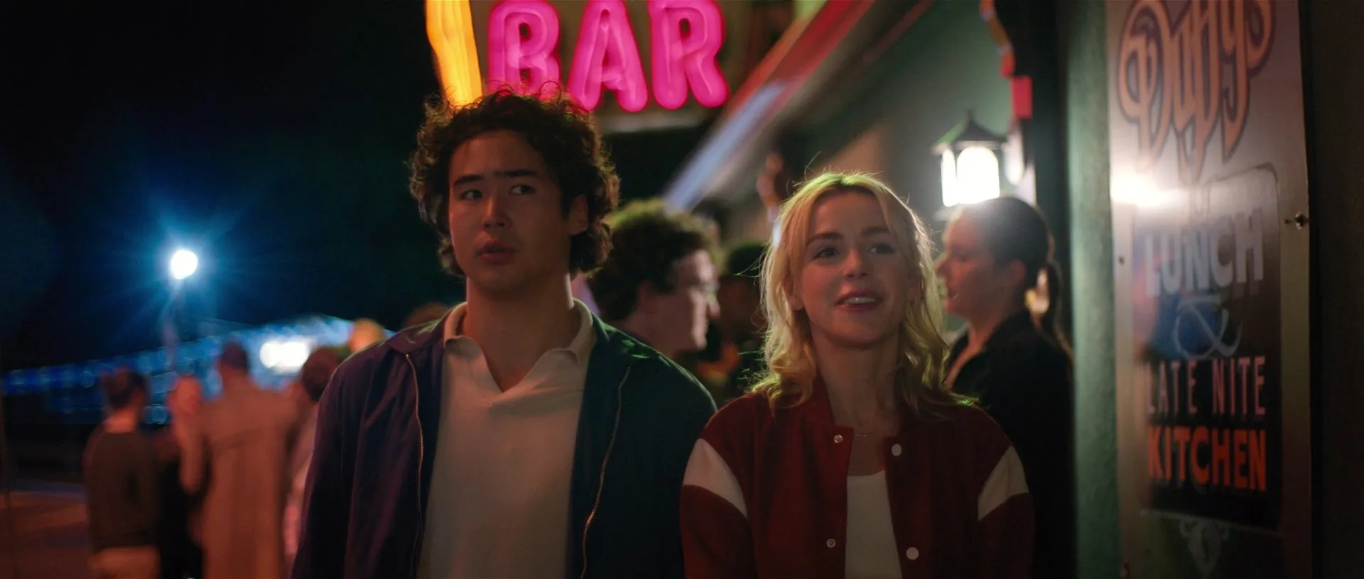 Kiernan Shipka and Nico Hiraga in Sweethearts (2024)