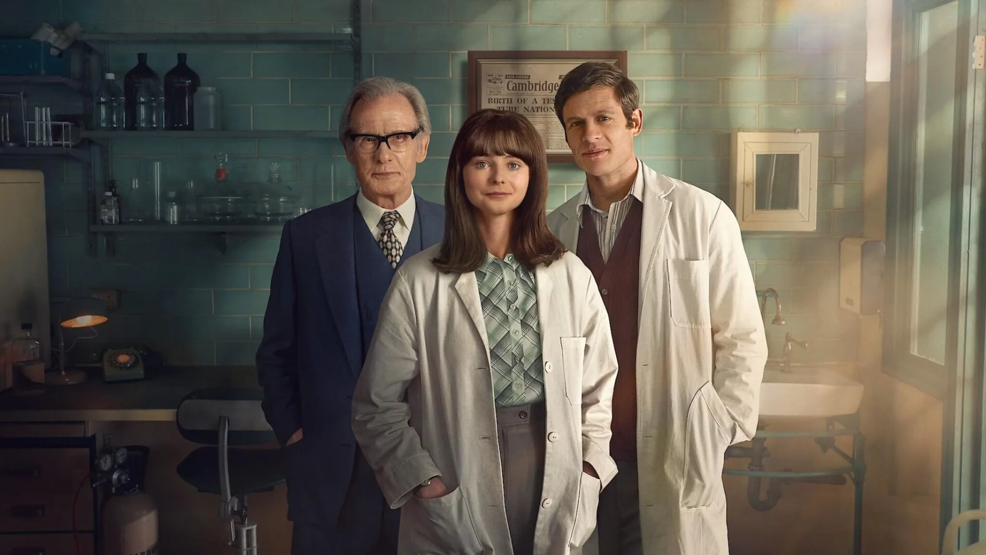 Bill Nighy, James Norton, and Thomasin McKenzie in Joy (2024)