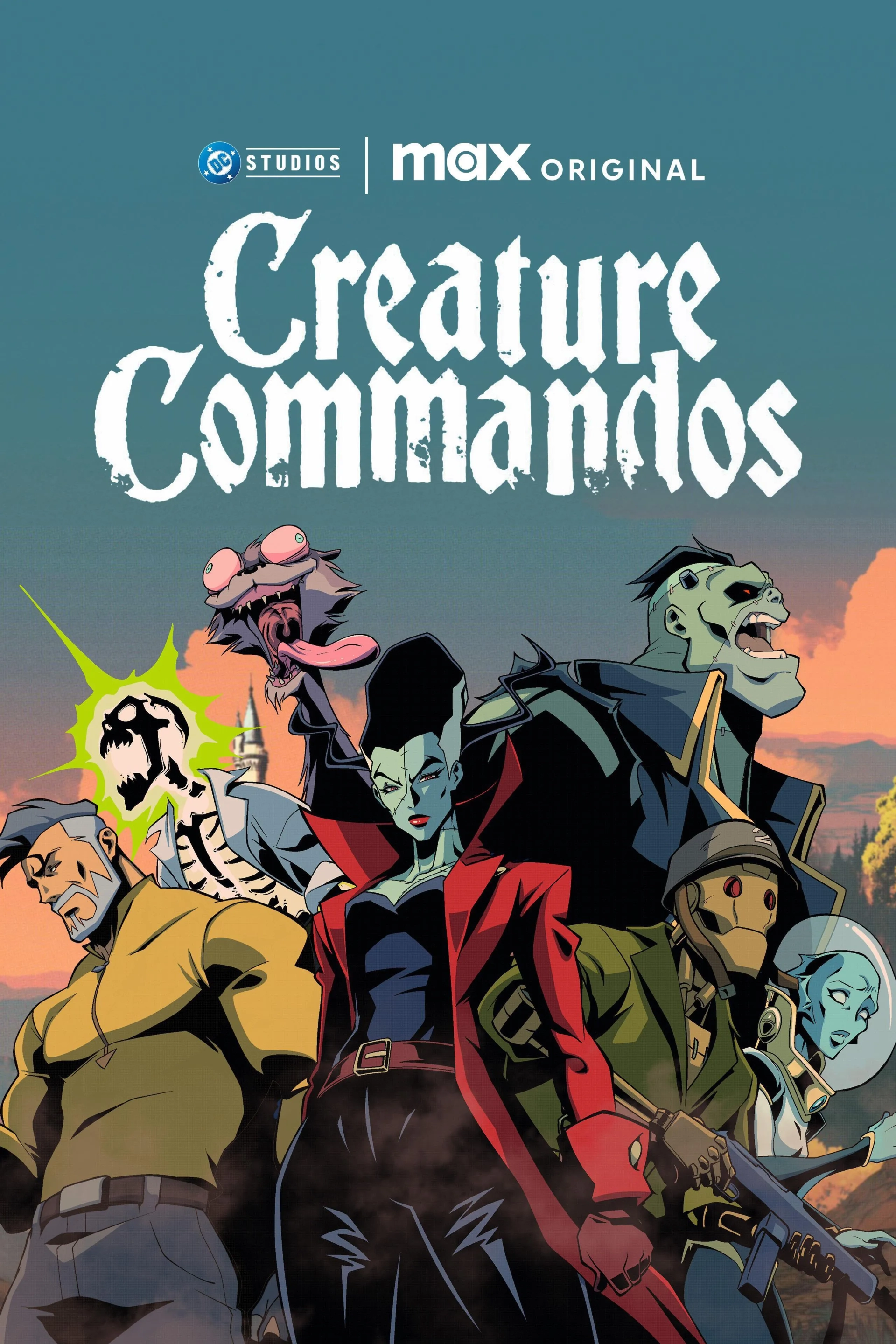 Frank Grillo, Sean Gunn, Alan Tudyk, Indira Varma, David Harbour, and Zoë Chao in Creature Commandos (2024)