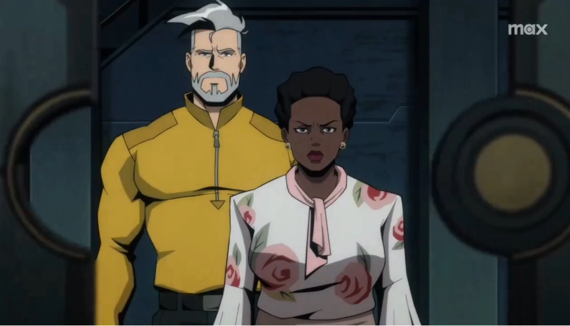 Viola Davis and Frank Grillo in Creature Commandos (2024)