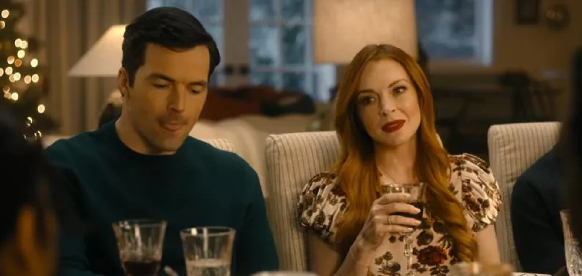 Lindsay Lohan and Ian Harding in Our Little Secret (2024)
