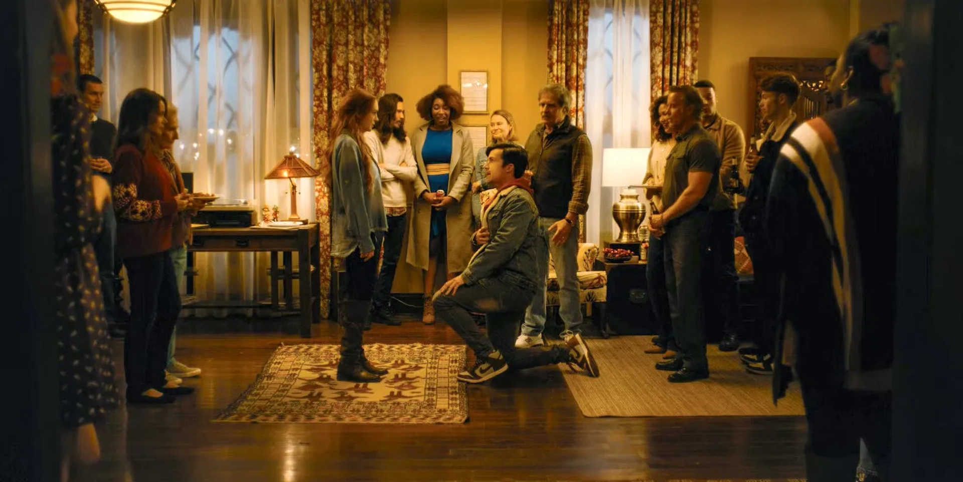 Henry Czerny, Bobbie Eakes, Lindsay Lohan, Melinda Tanner, and Ian Harding in Our Little Secret (2024)
