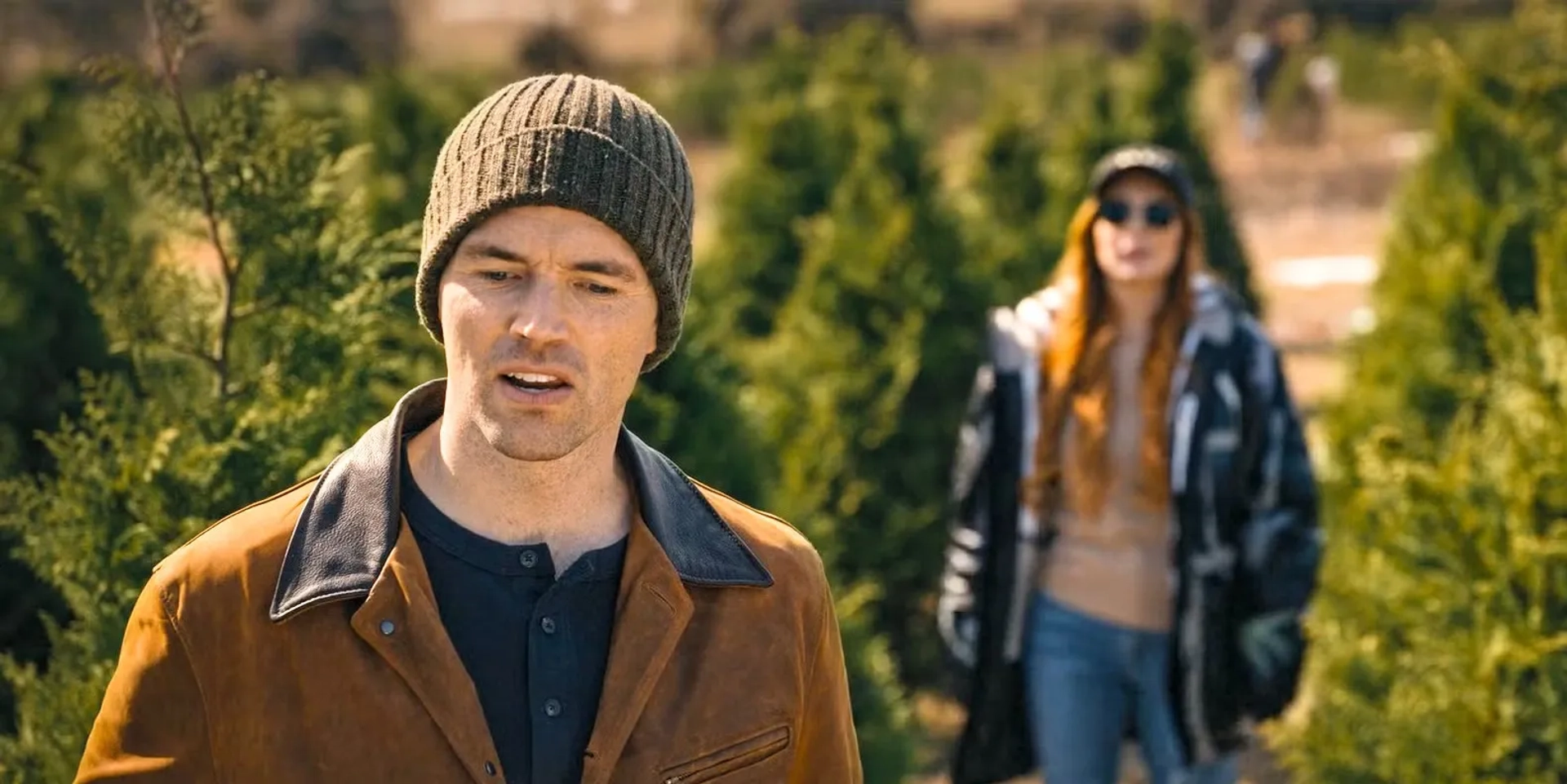 Lindsay Lohan and Ian Harding in Our Little Secret (2024)