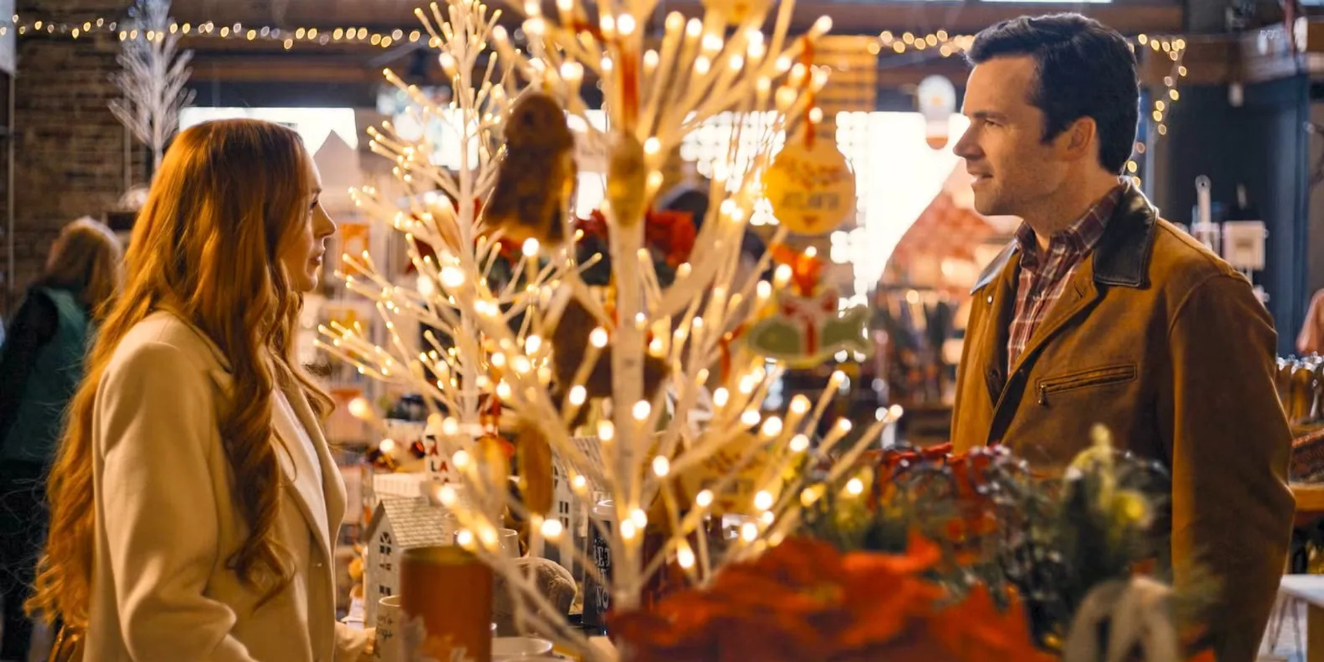Lindsay Lohan and Ian Harding in Our Little Secret (2024)