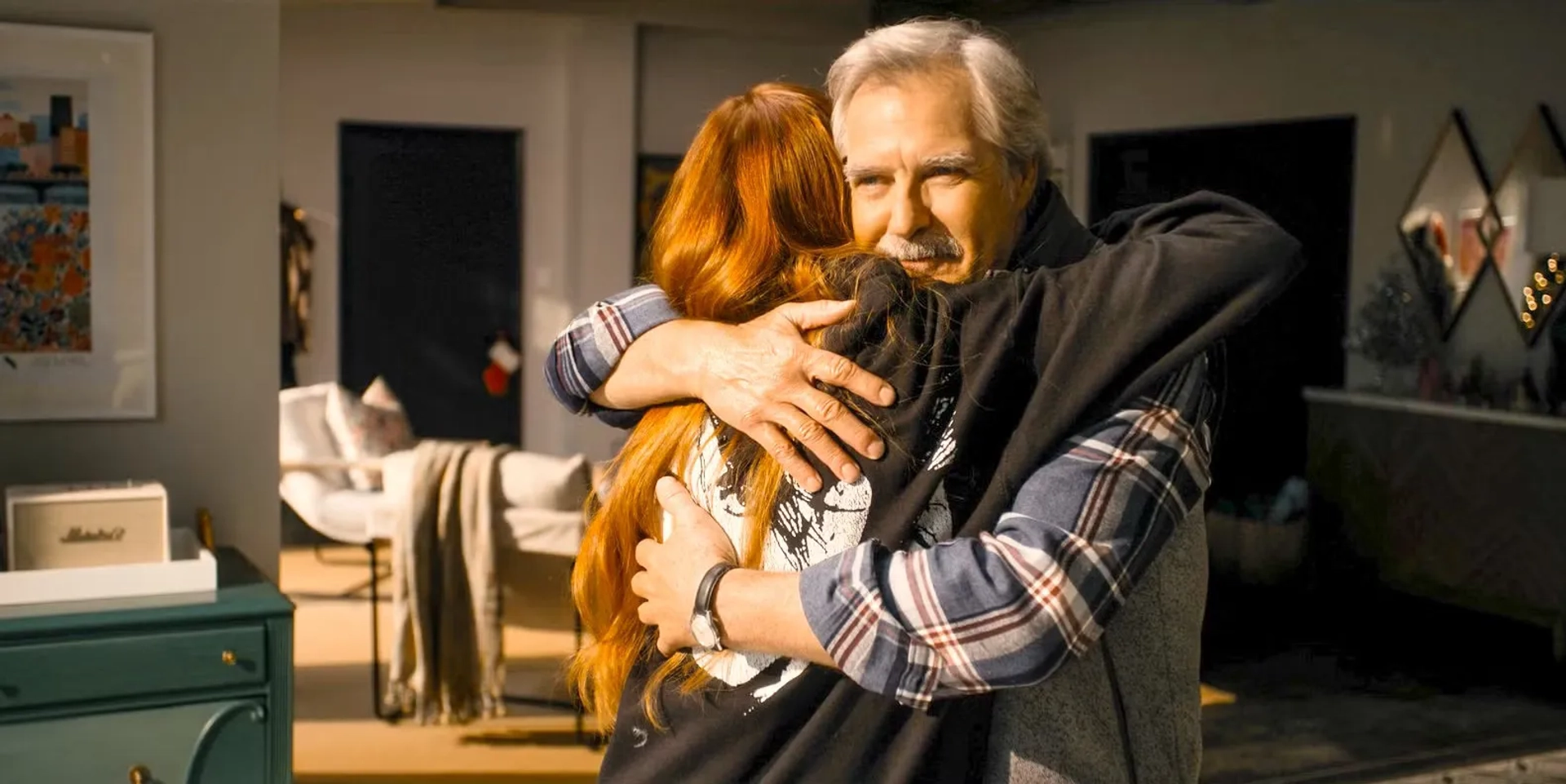 Henry Czerny and Lindsay Lohan in Our Little Secret (2024)