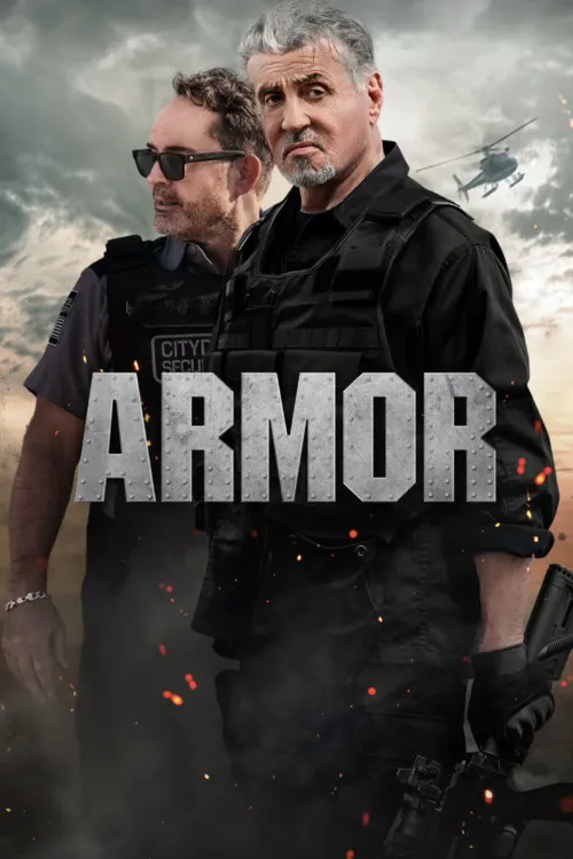 Sylvester Stallone and Jason Patric in Armor (2024)