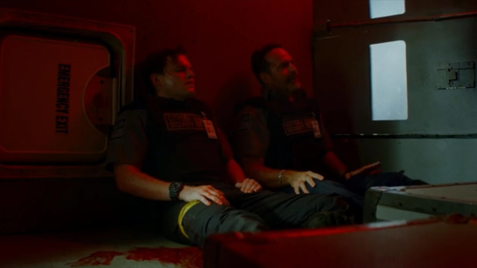 Jason Patric and Josh Wiggins in Armor (2024)