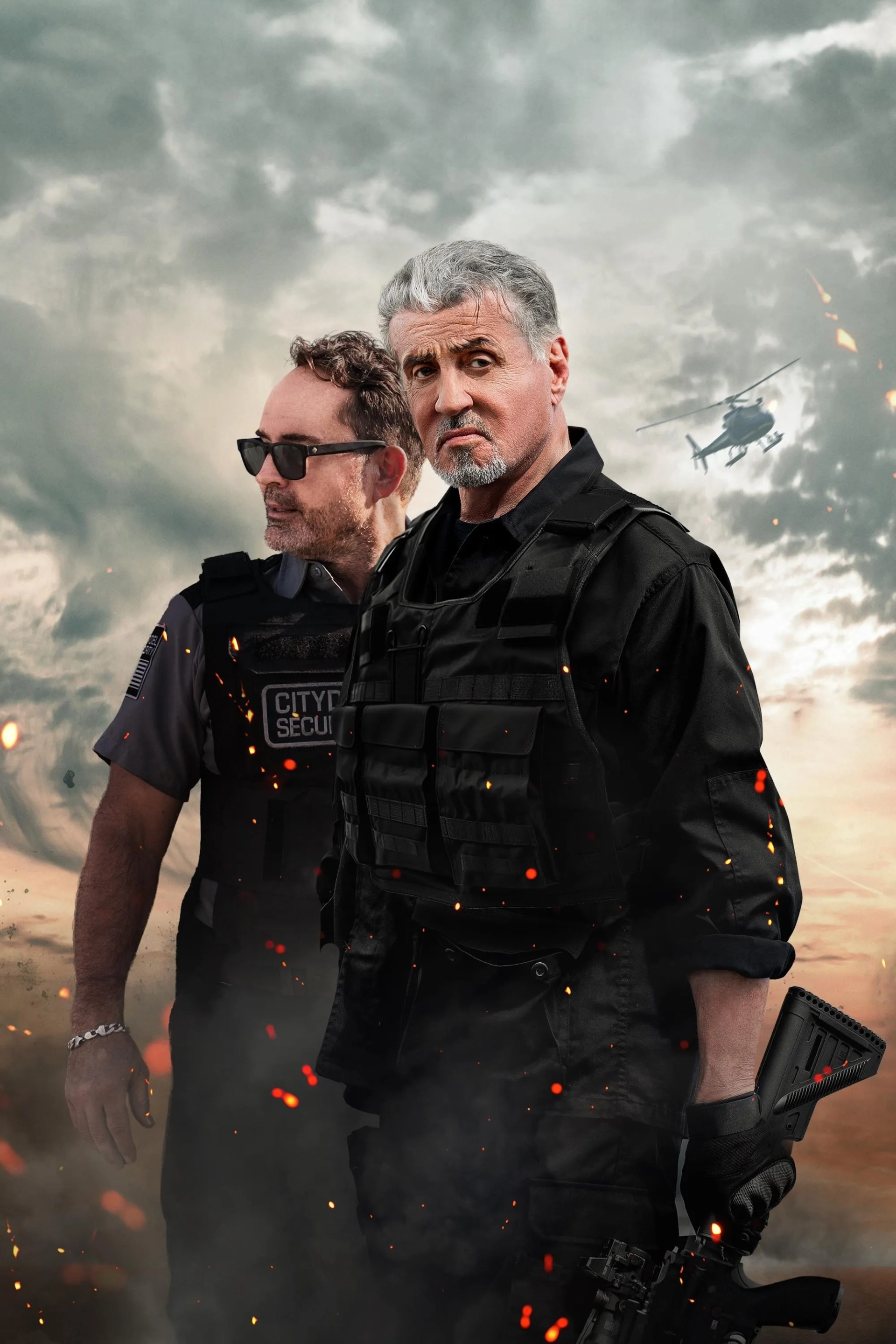 Sylvester Stallone and Jason Patric in Armor (2024)