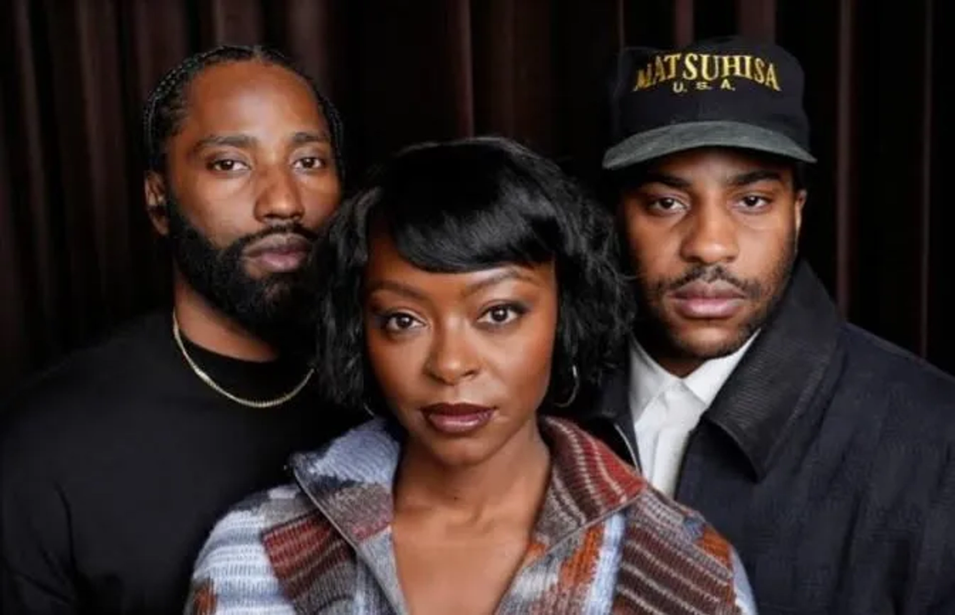 John David Washington, Danielle Deadwyler, and Malcolm Washington at an event for The Piano Lesson (2024)