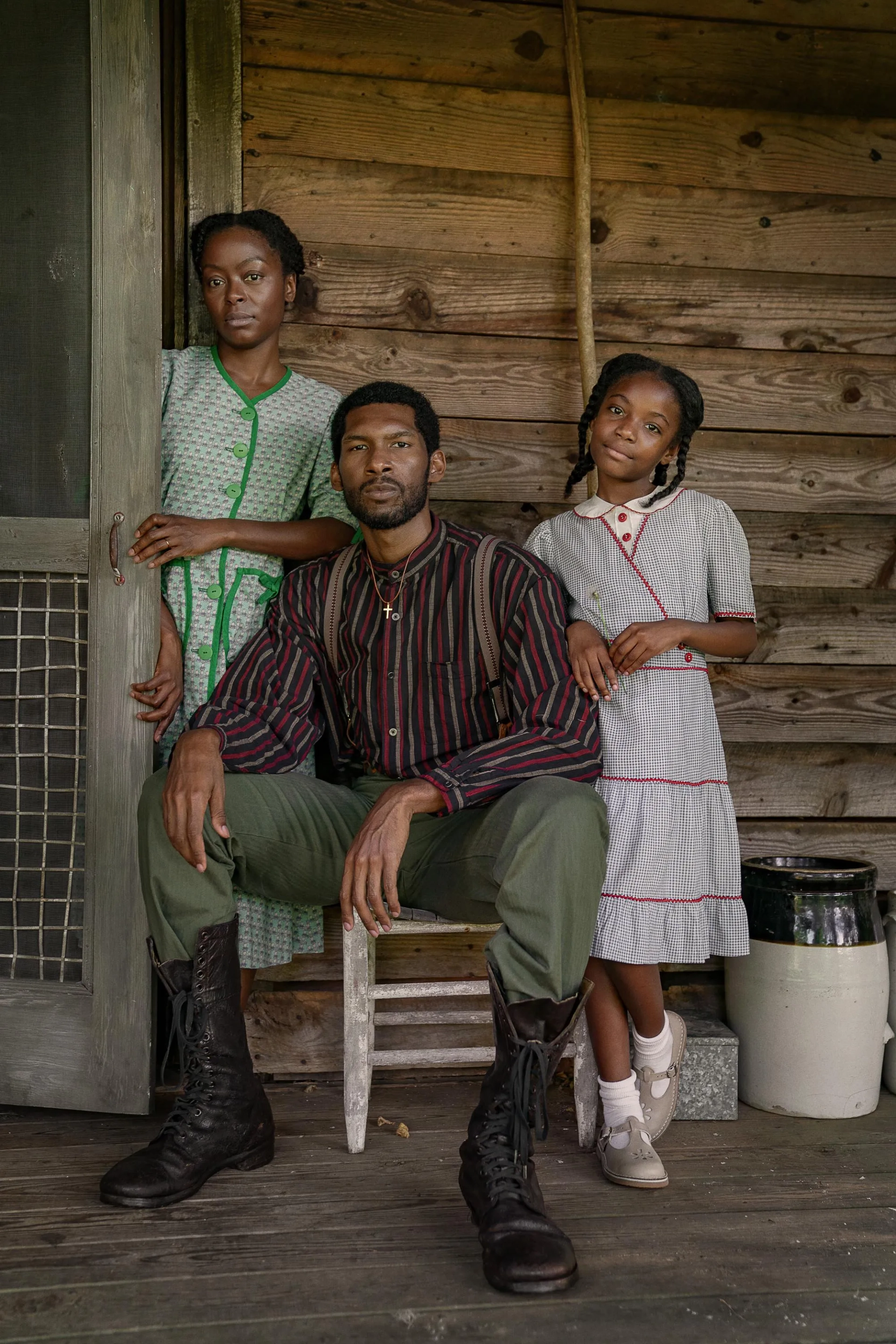 Matrell Smith, Danielle Deadwyler, and Skylar Aleece Smith in The Piano Lesson (2024)
