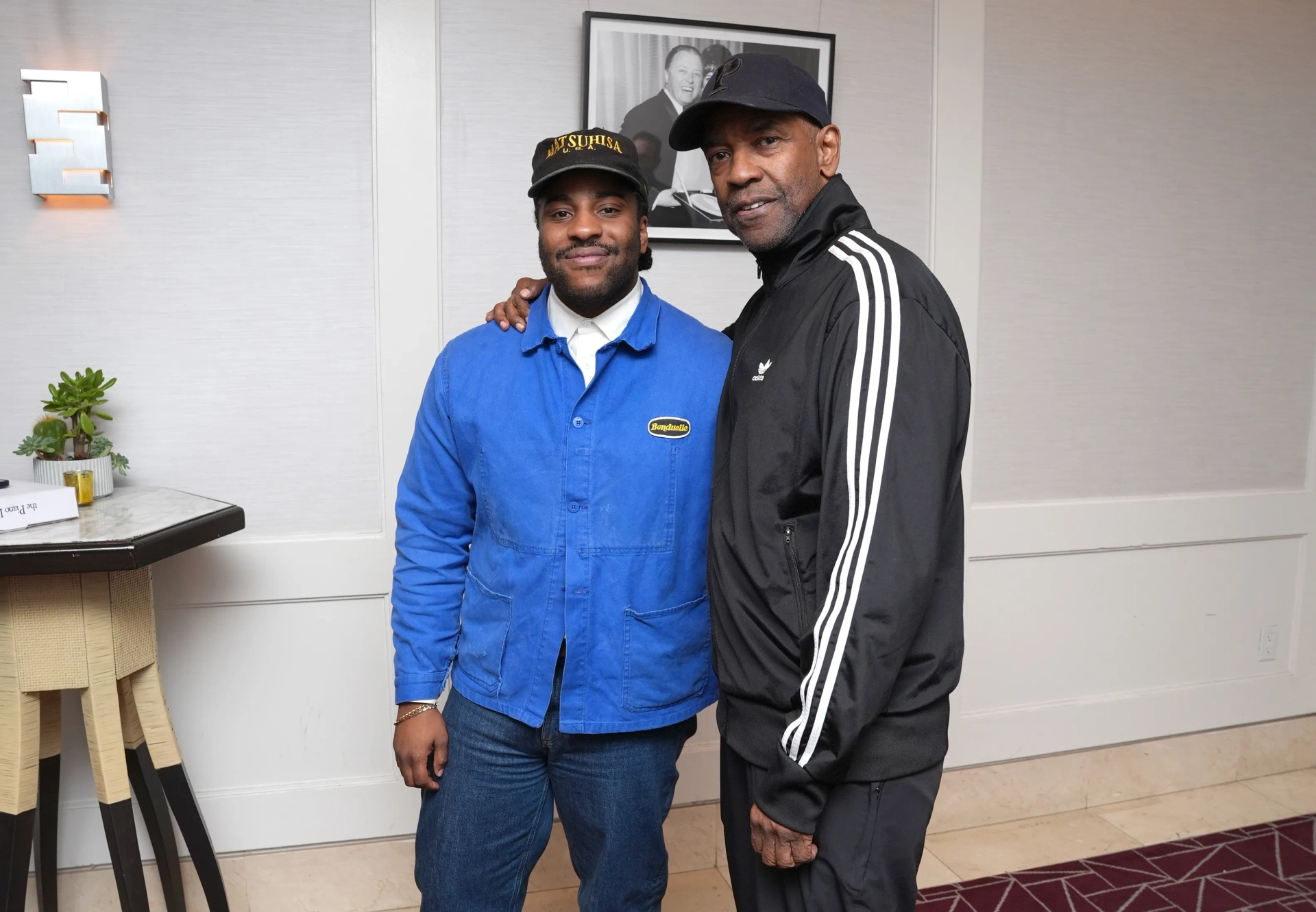 Denzel Washington and Malcolm Washington at an event for The Piano (1993)