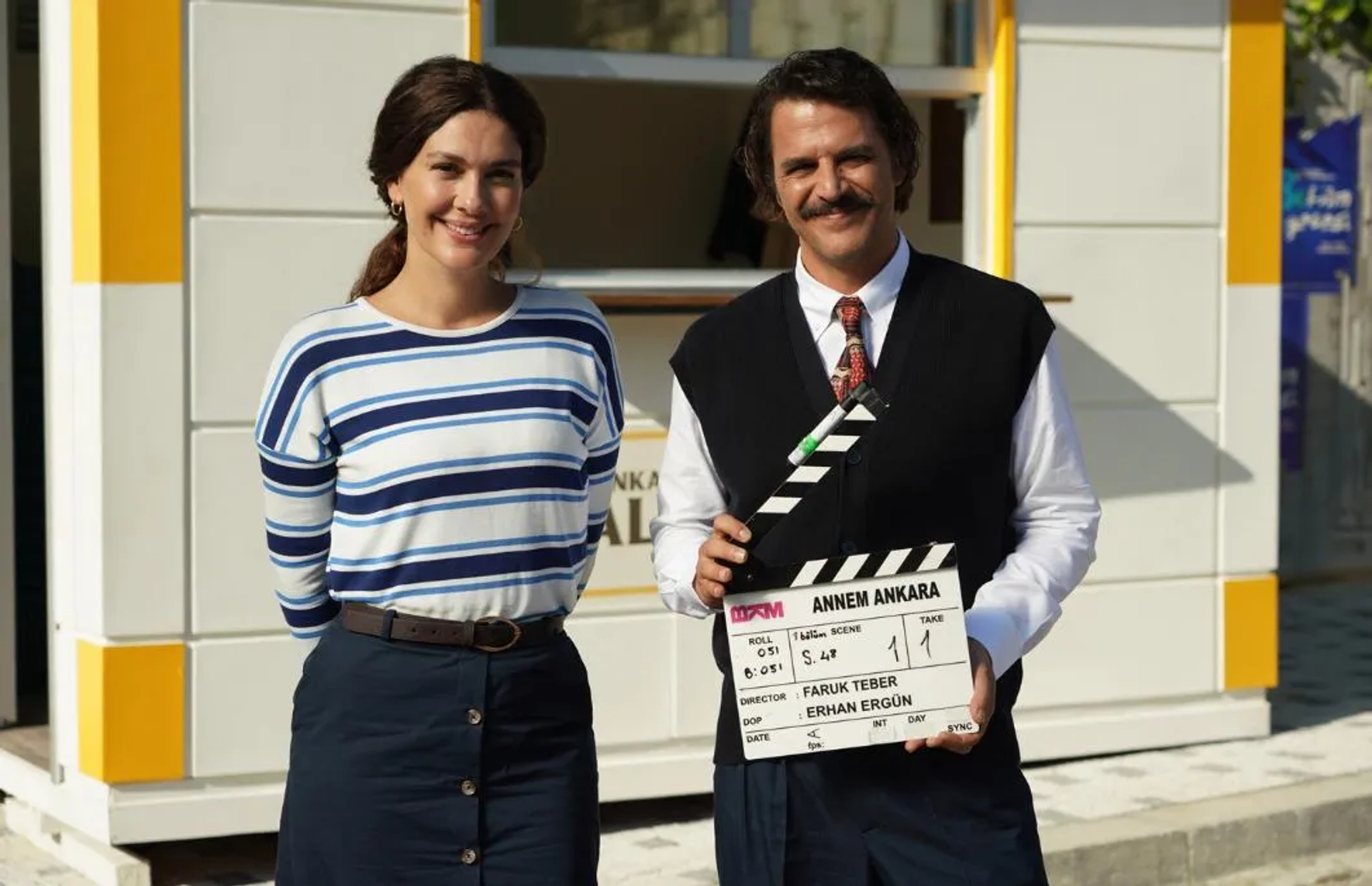 Mehmet Günsür and Bergüzar Korel in Annem Ankara (2024)