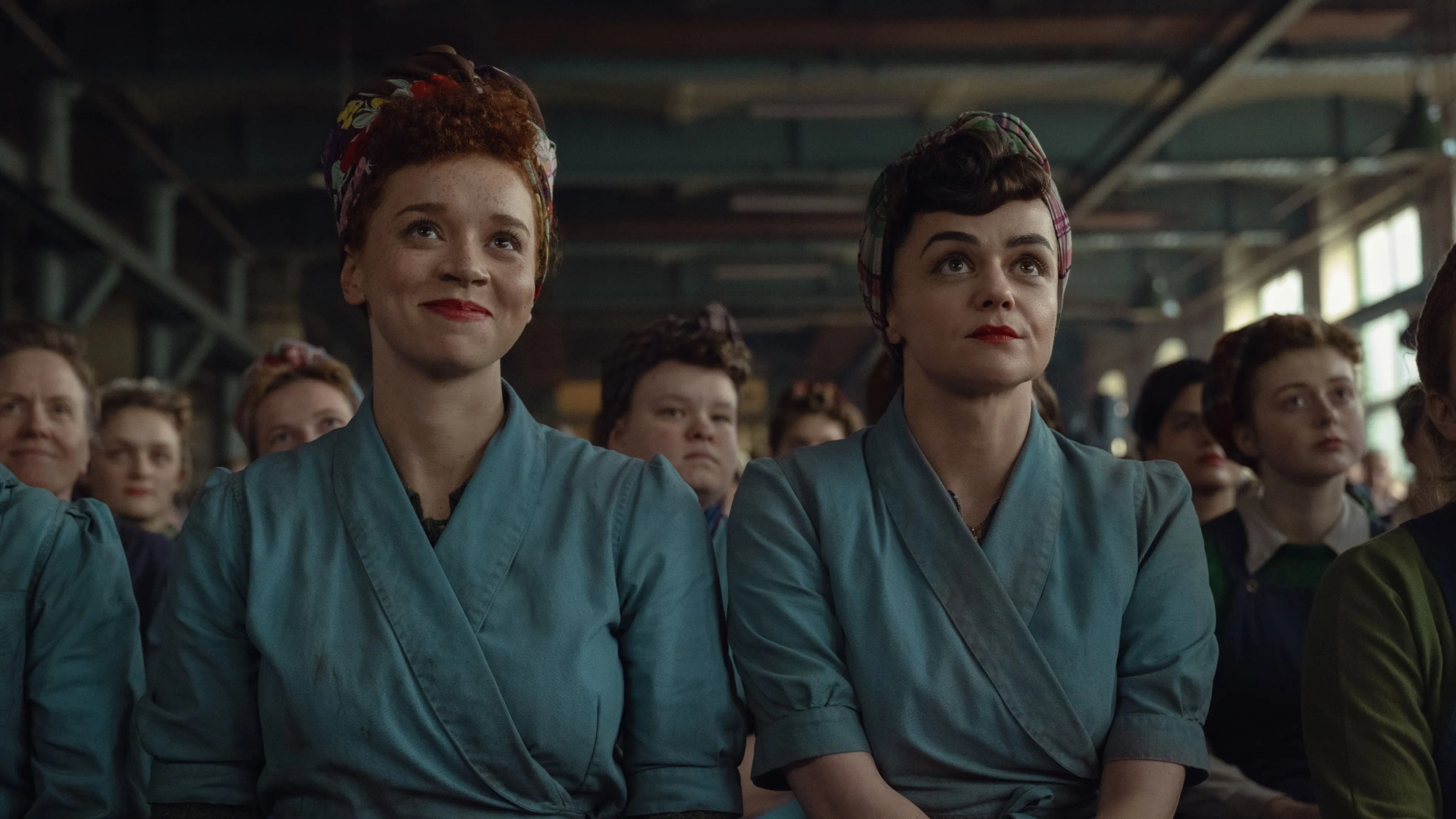 Hayley Squires and Erin Kellyman in Blitz (2024)
