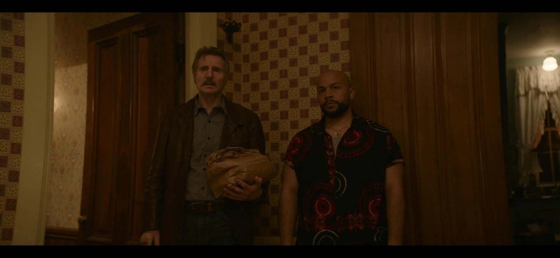 Liam Neeson and Omar Moustafa Ghonim in Absolution (2024)