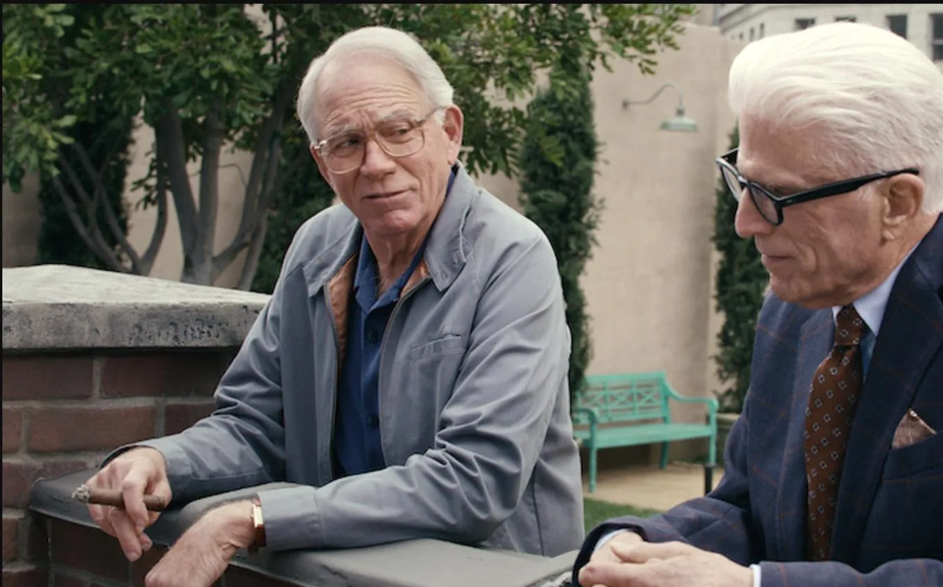 Ted Danson and John Getz in A Man on the Inside (2024)