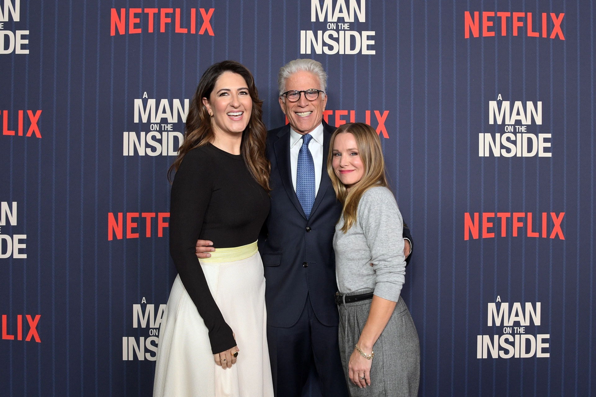 Ted Danson, Kristen Bell, and D'Arcy Carden at an event for A Man on the Inside (2024)