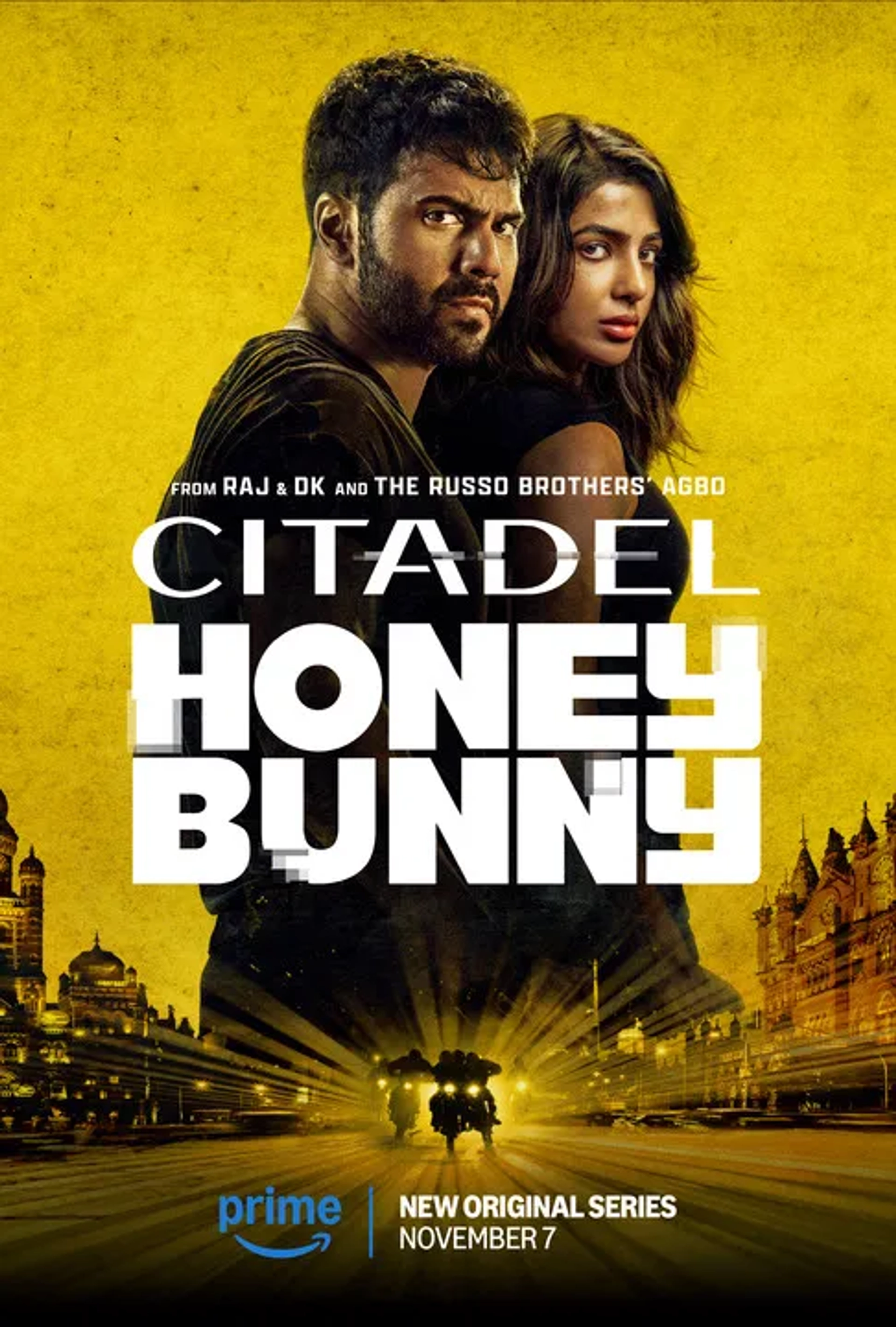 Varun Dhawan and Samantha Ruth Prabhu in Citadel: Honey Bunny (2024)