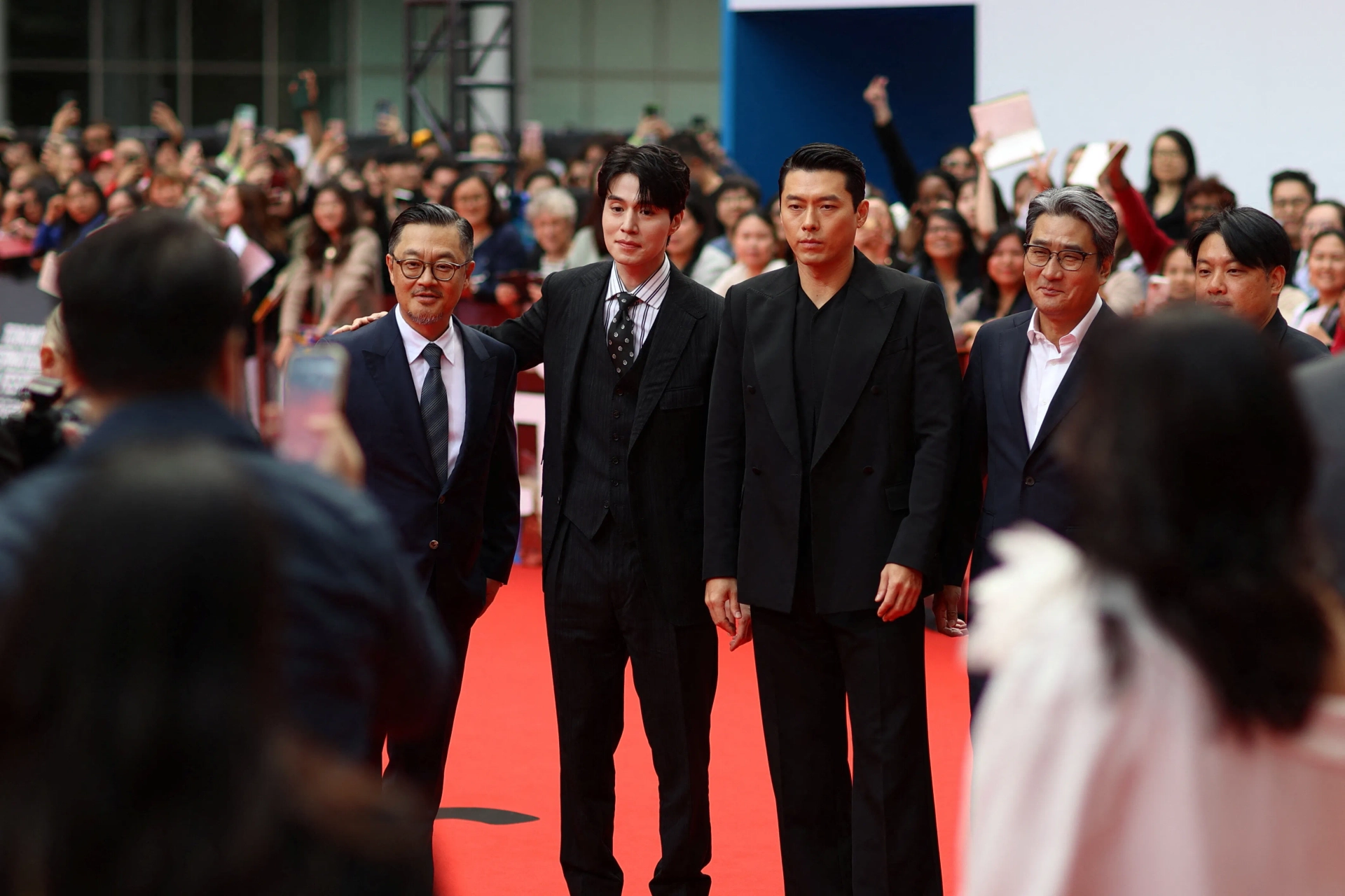 Hyun Bin and Lee Dong-wook at an event for Harbin (2024)