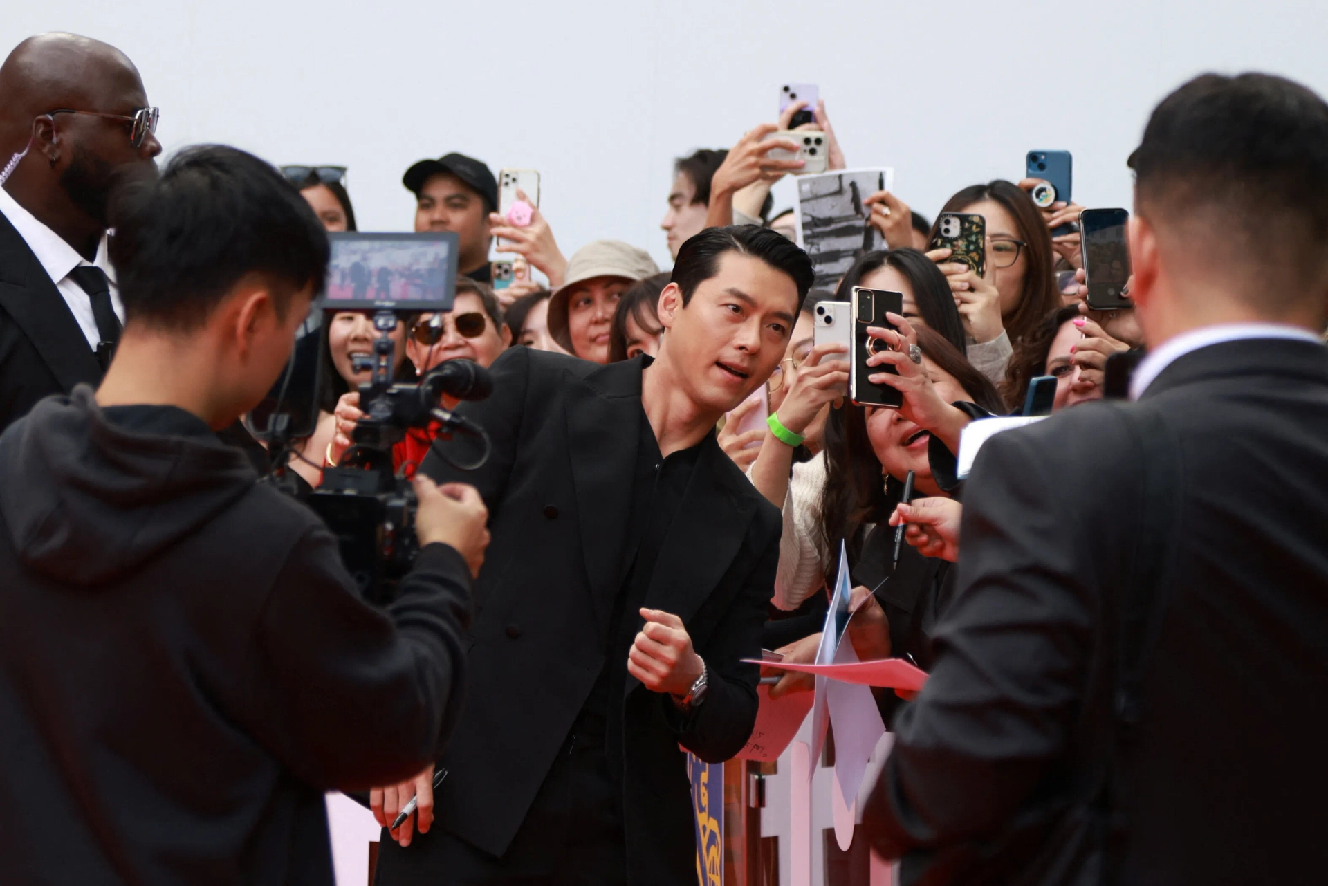 Hyun Bin at an event for Harbin (2024)