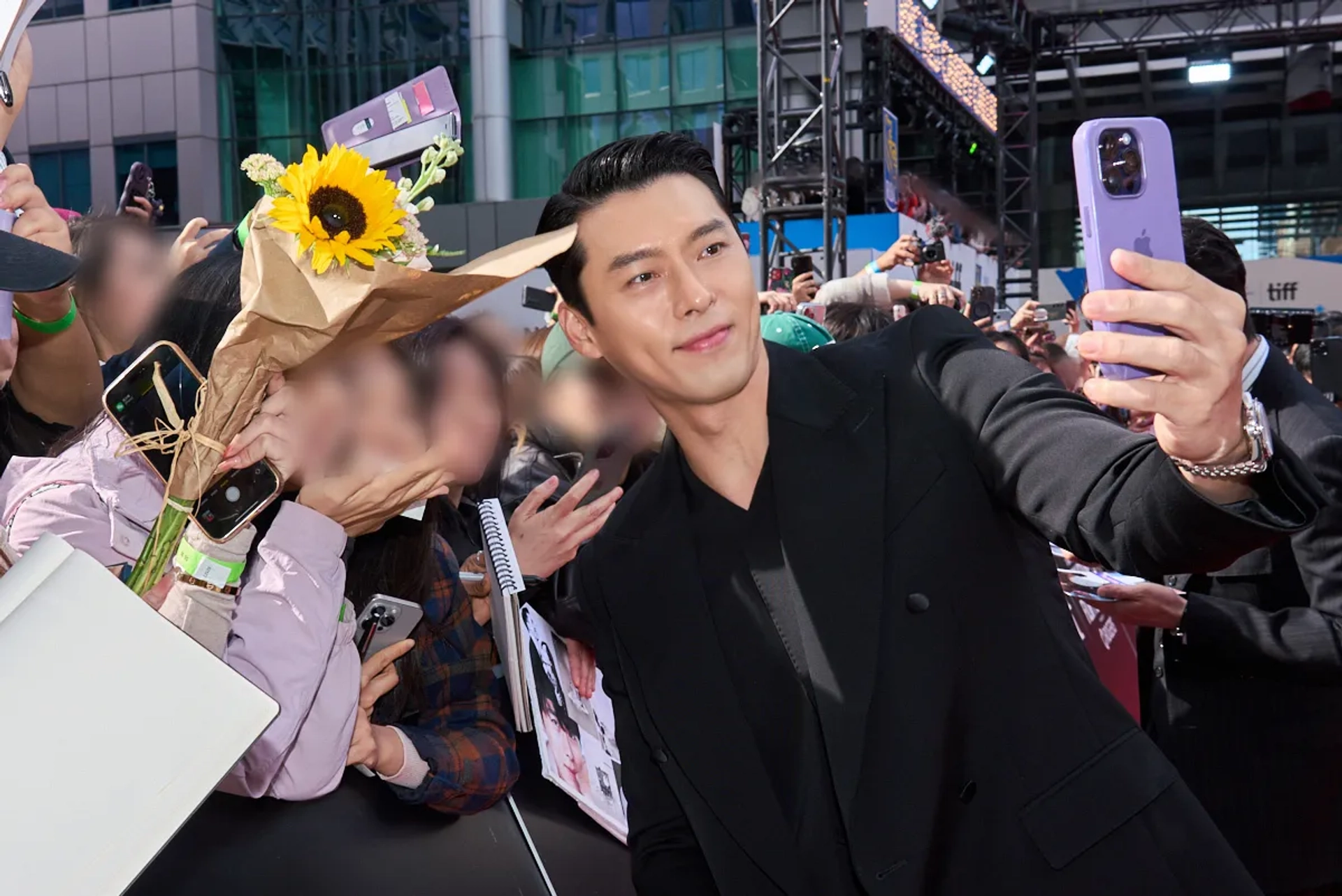 Hyun Bin at an event for Harbin (2024)