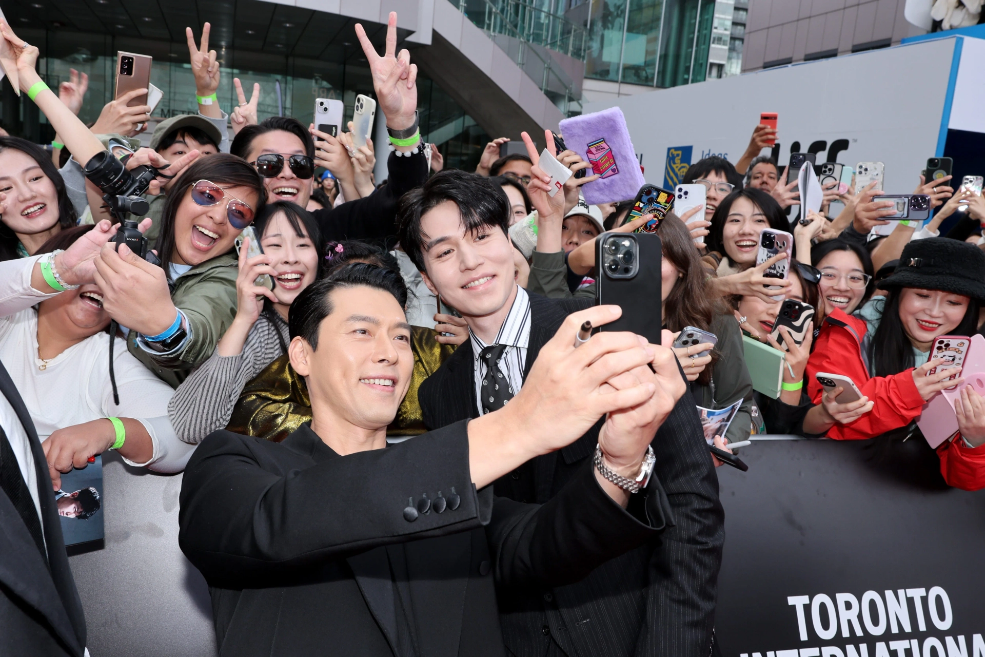 Hyun Bin and Lee Dong-wook at an event for Harbin (2024)