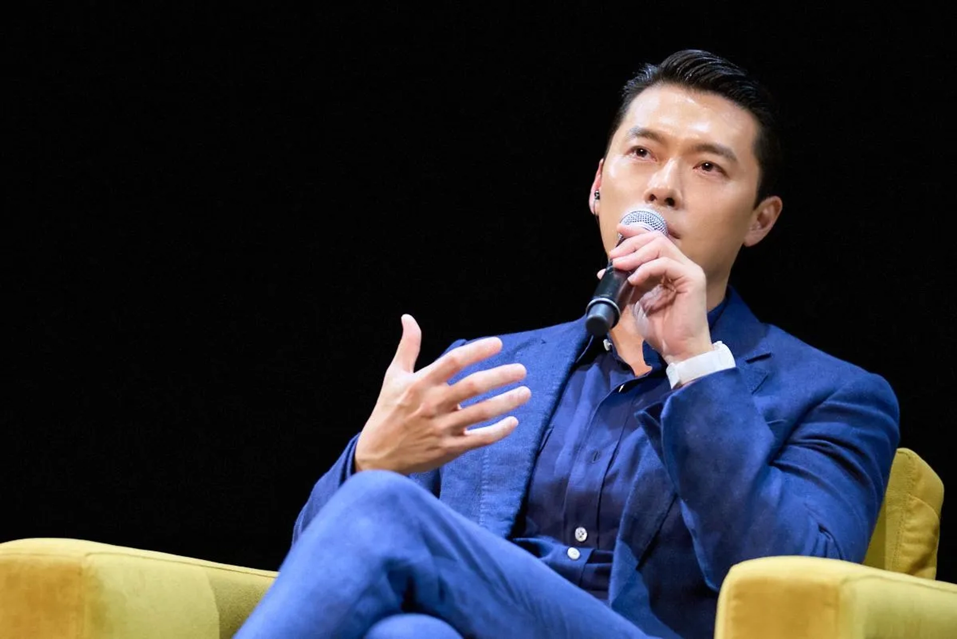 Hyun Bin at an event for Harbin (2024)