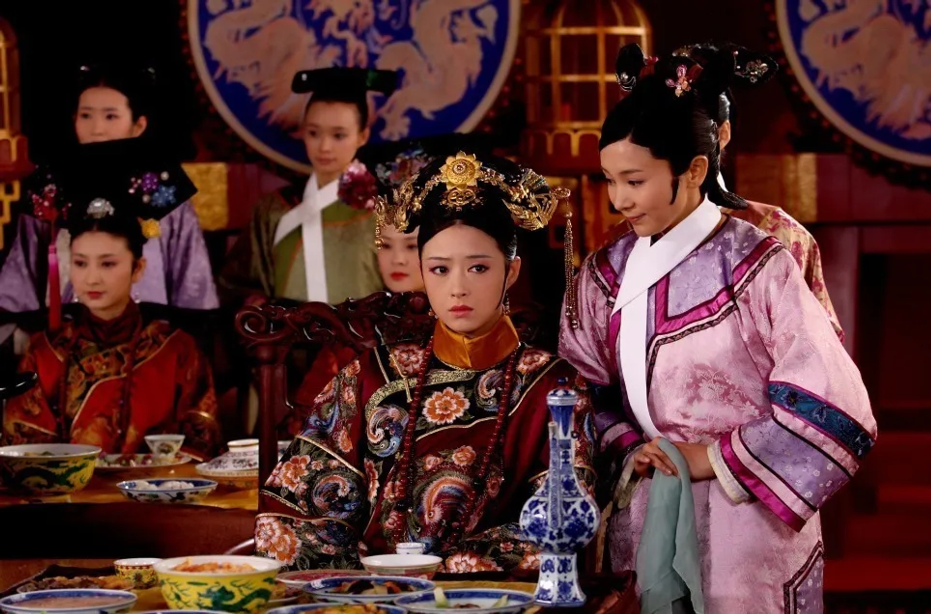 Xin Jiang, Yi-tong Liu, and Xi Lan in Empresses in the Palace (2011)