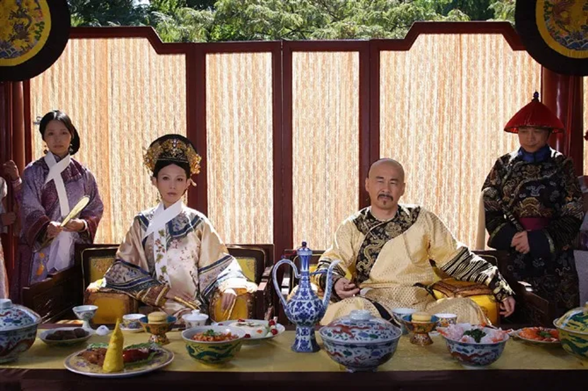 Ada Choi, Jianbin Chen, and Tien-Chu Lee in Empresses in the Palace (2011)