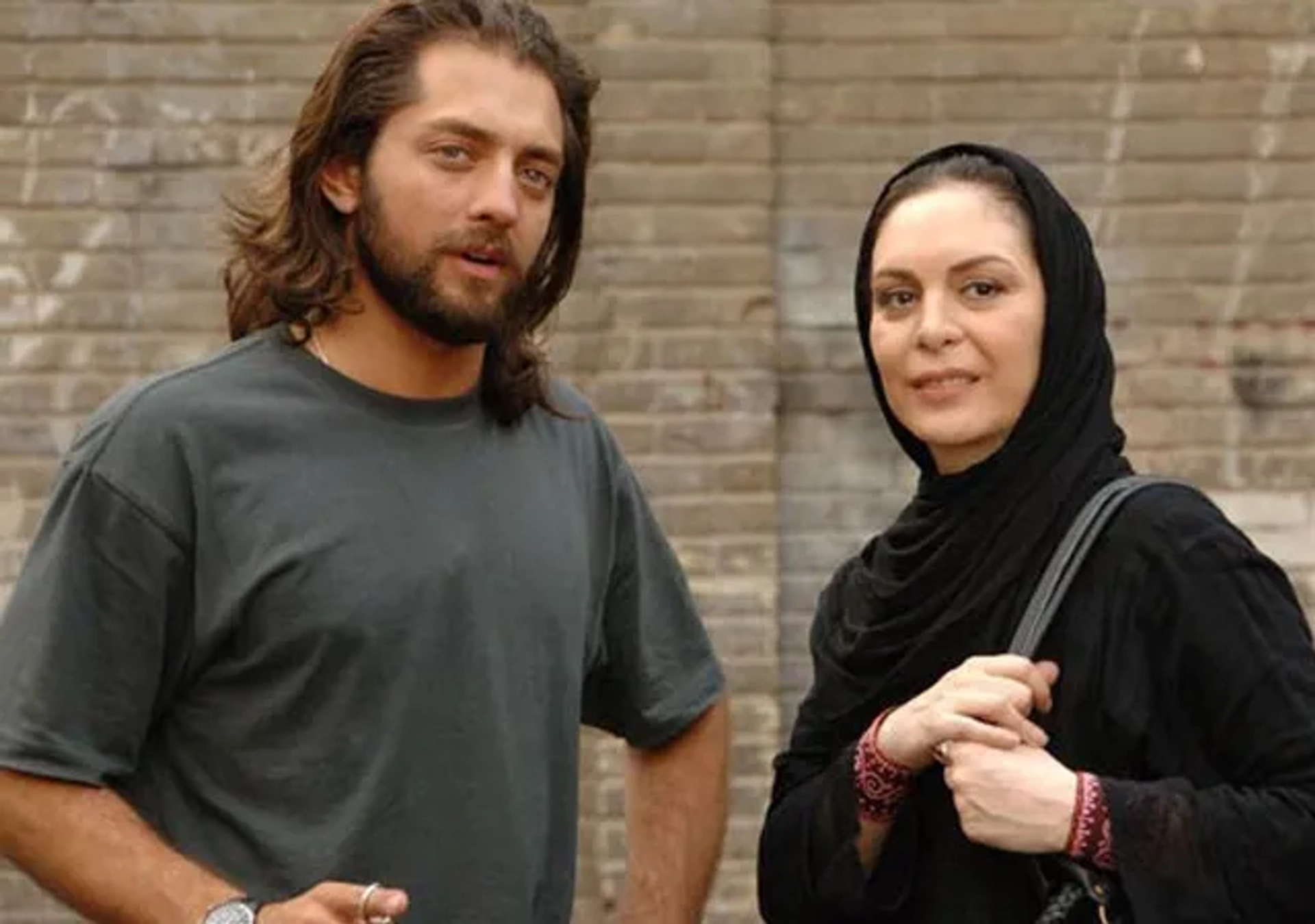 Afsaneh Bayegan and Bahram Radan at an event for Canaan (2008)