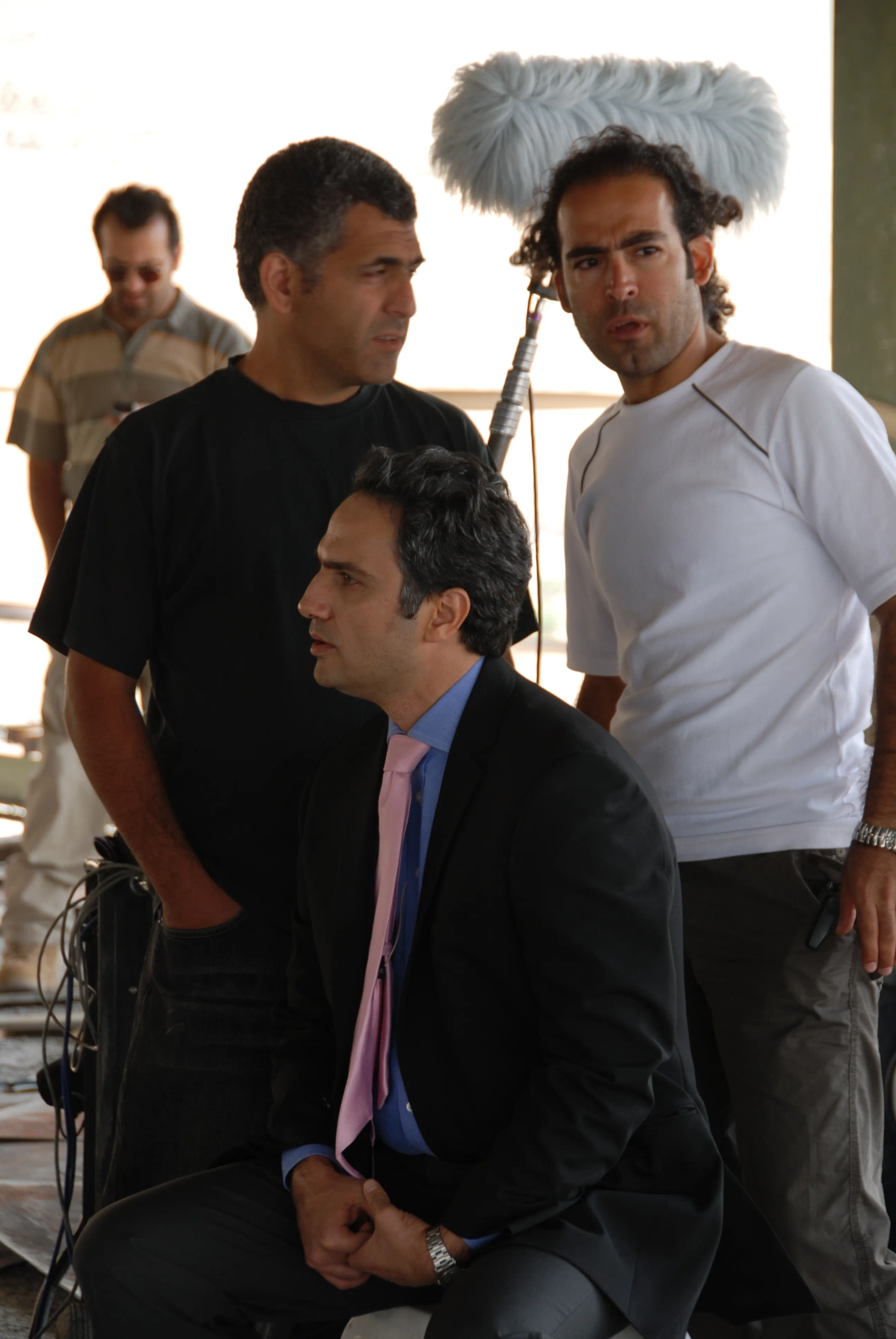 Mohammad Reza Forutan, Mani Haghighi, and Reza Bakhtiarinik in Canaan (2008)