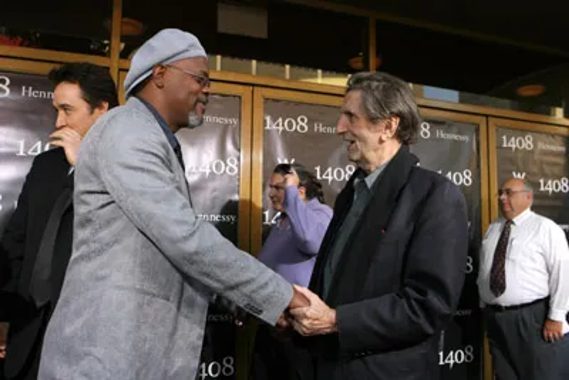 Samuel L. Jackson and Harry Dean Stanton at an event for 1408 (2007)