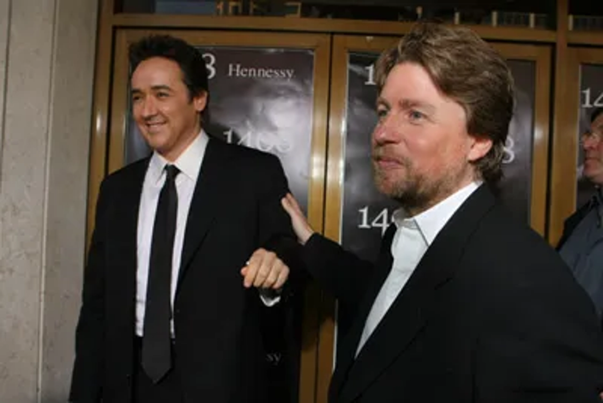 John Cusack and Mikael Håfström at an event for 1408 (2007)