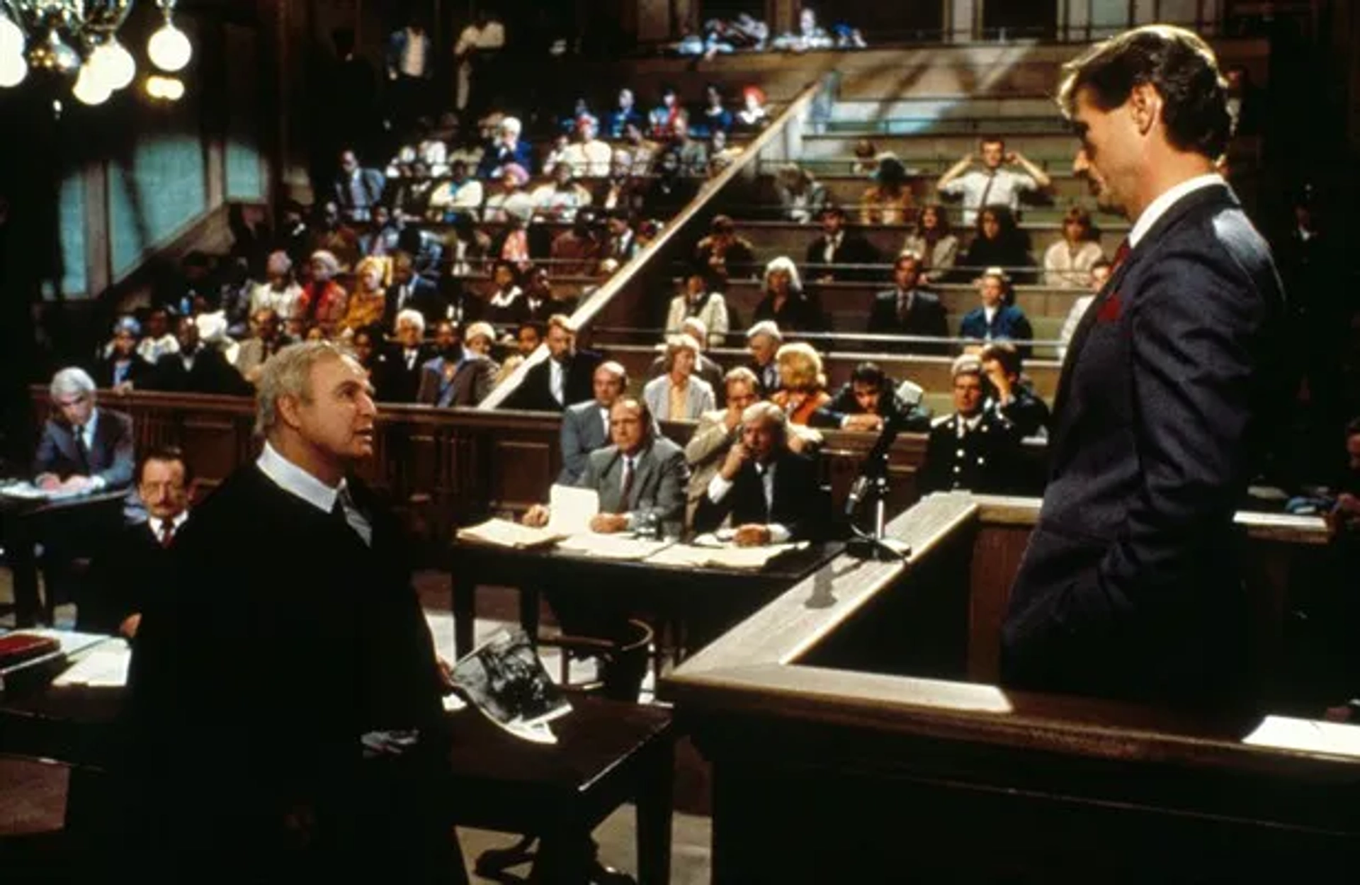 Marlon Brando and Jürgen Prochnow in A Dry White Season (1989)