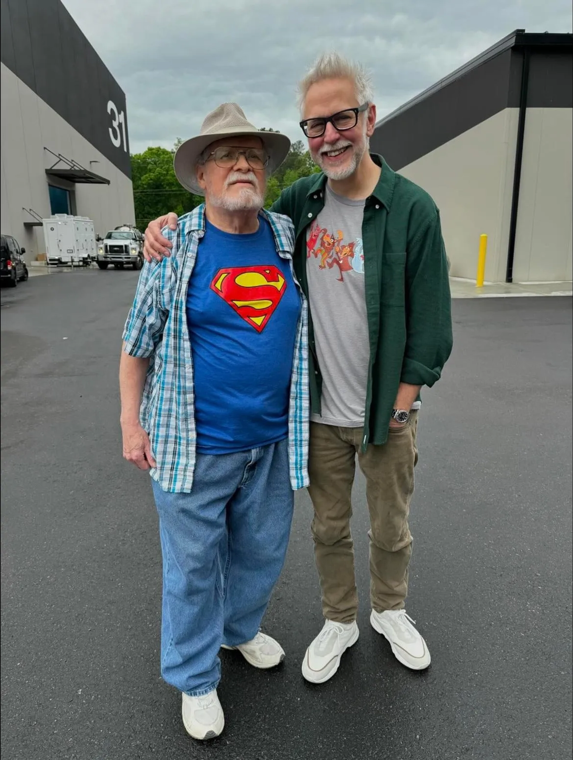 James Gunn and John Ostrander in Superman (2025)