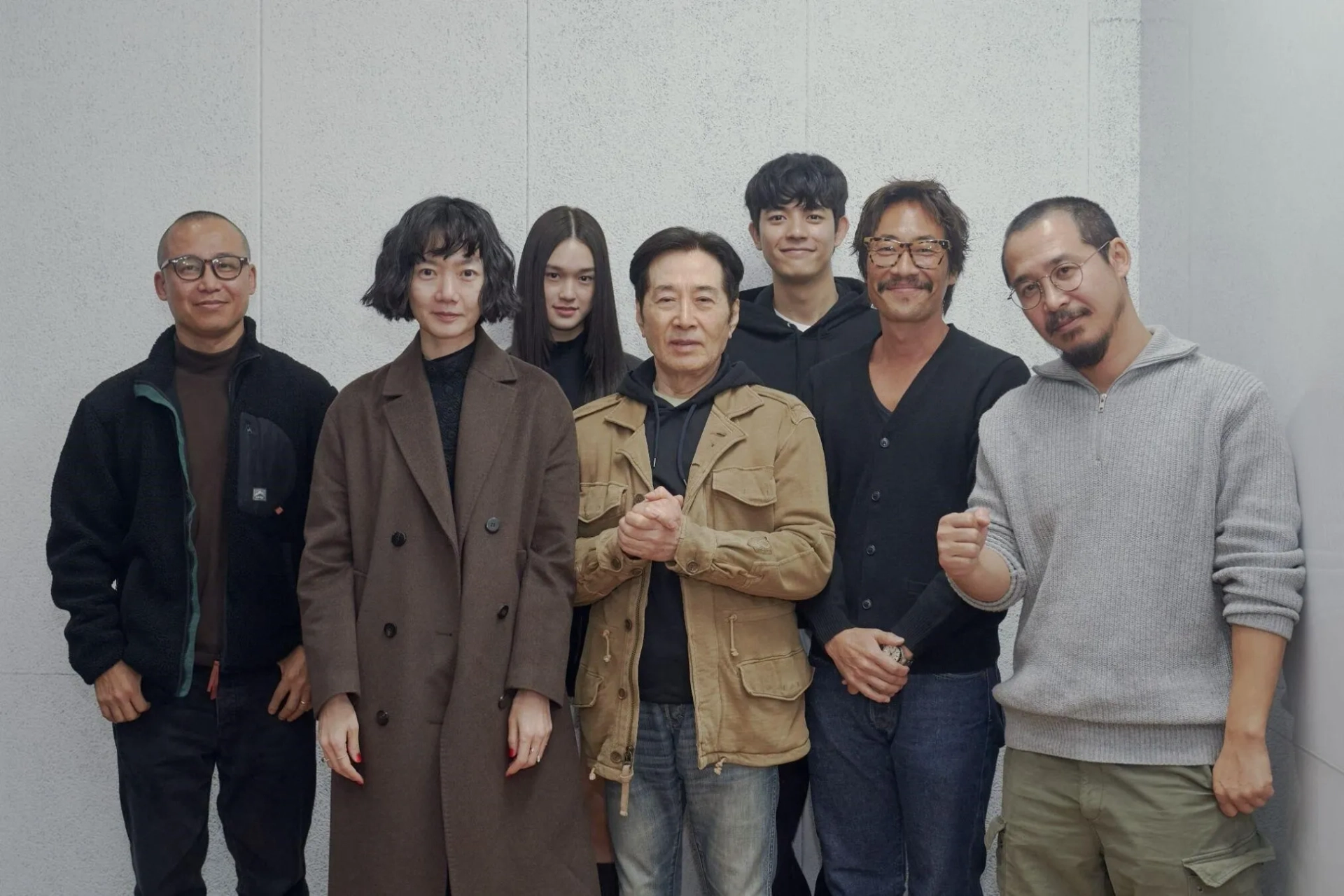 Bae Doona, Ryu Seung-beom, Park Solomon, Baek Yoon-shik, Gok Kim, Sun Kim, and Lee Soo-hyun at an event for Family Plan (2024)