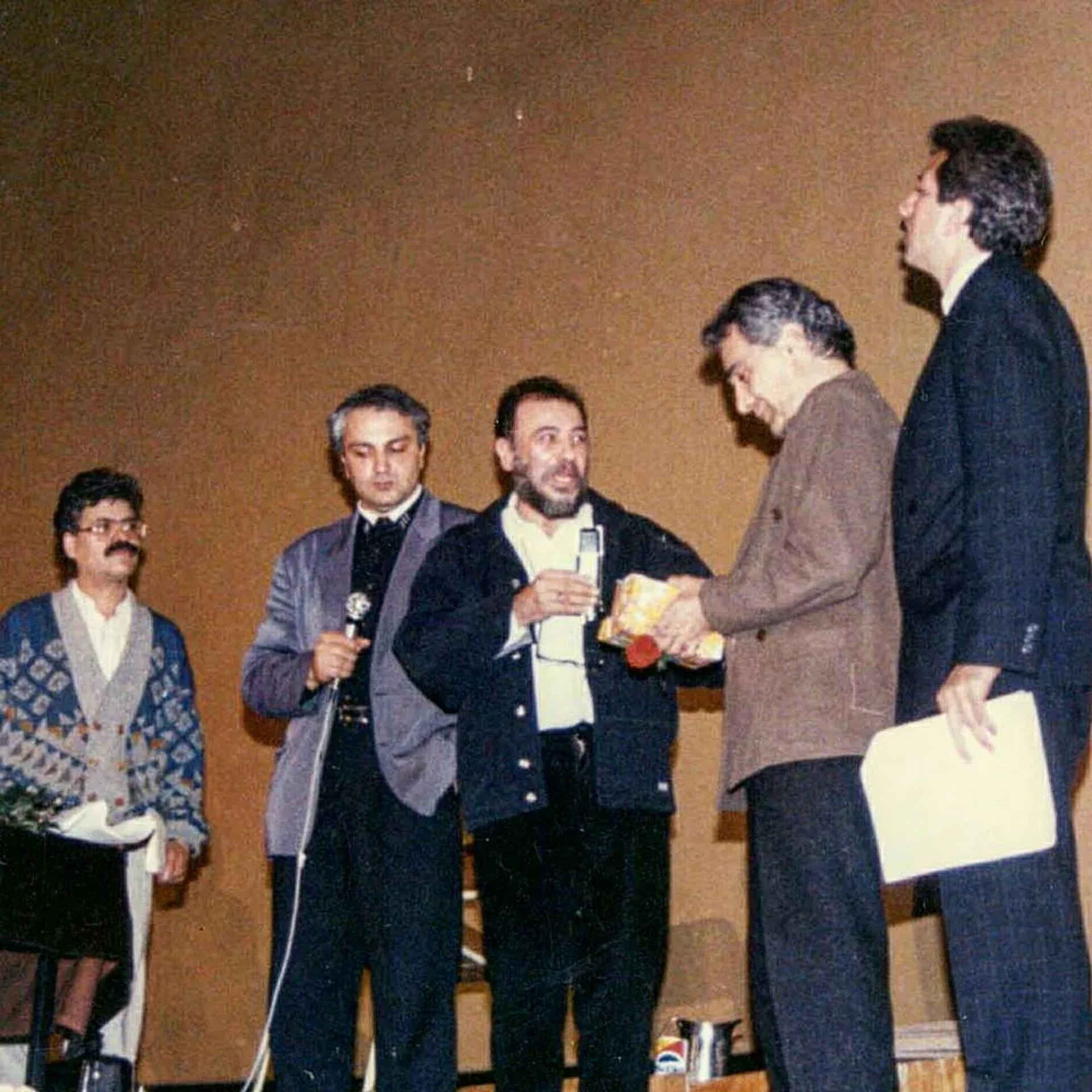 Ali Hatami, Mahmoud Kalari, and Ali Moallem at an event for The Love-stricken (1992)