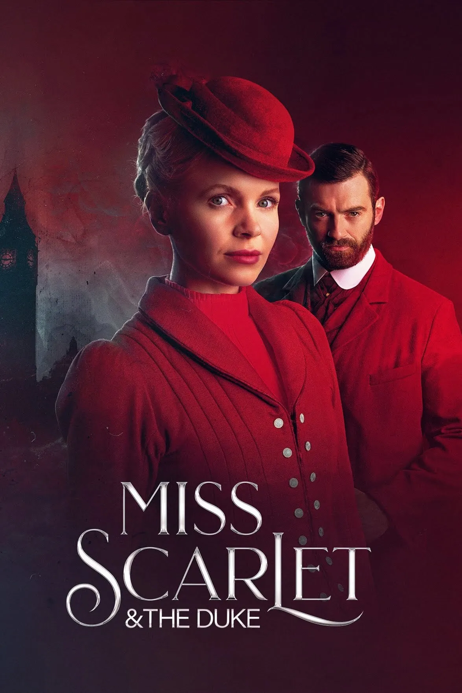 Stuart Martin and Kate Phillips in Miss Scarlet & the Duke (2020)