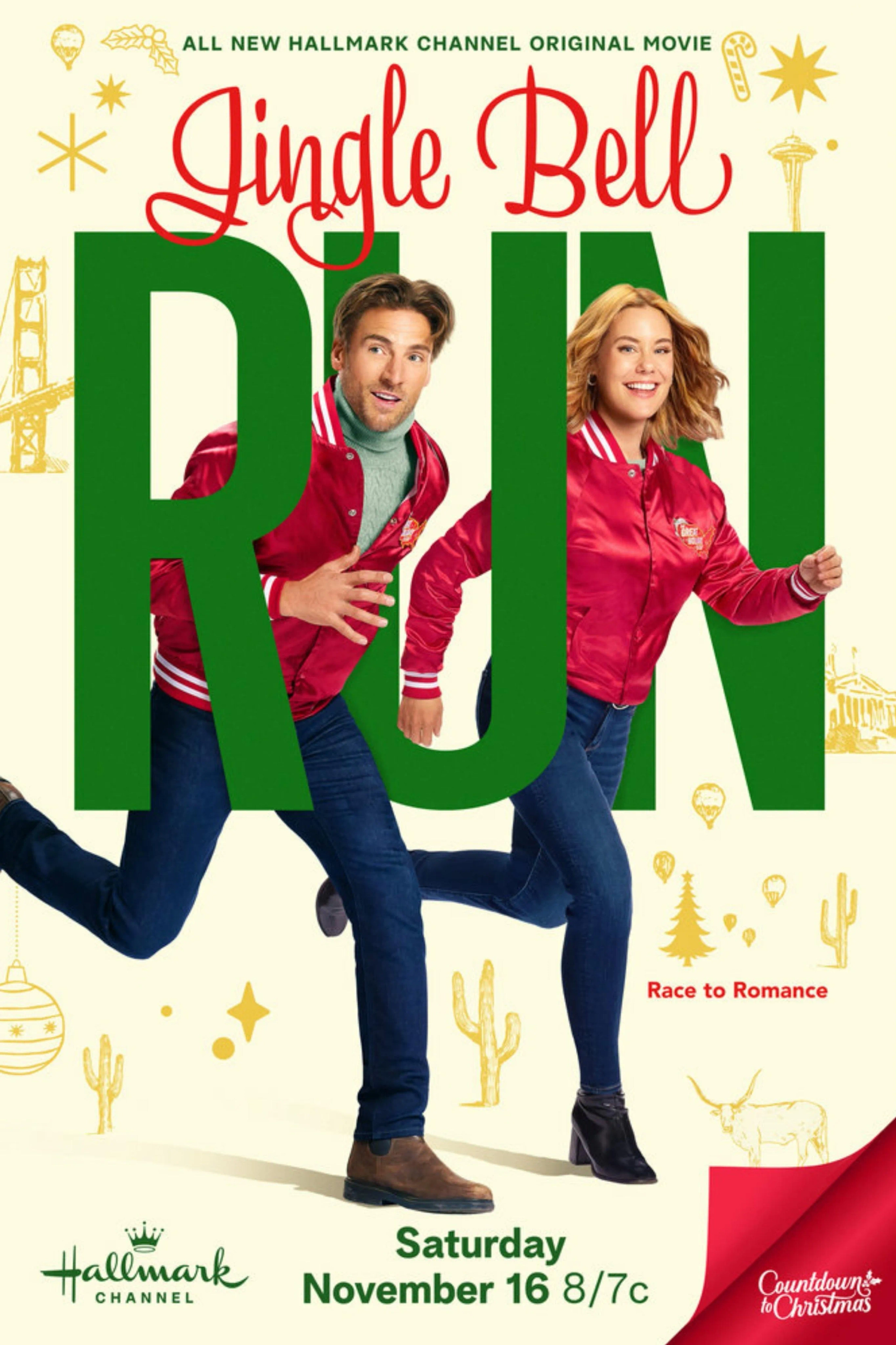 Ashley Williams and Andrew W. Walker in Jingle Bell Run (2024)