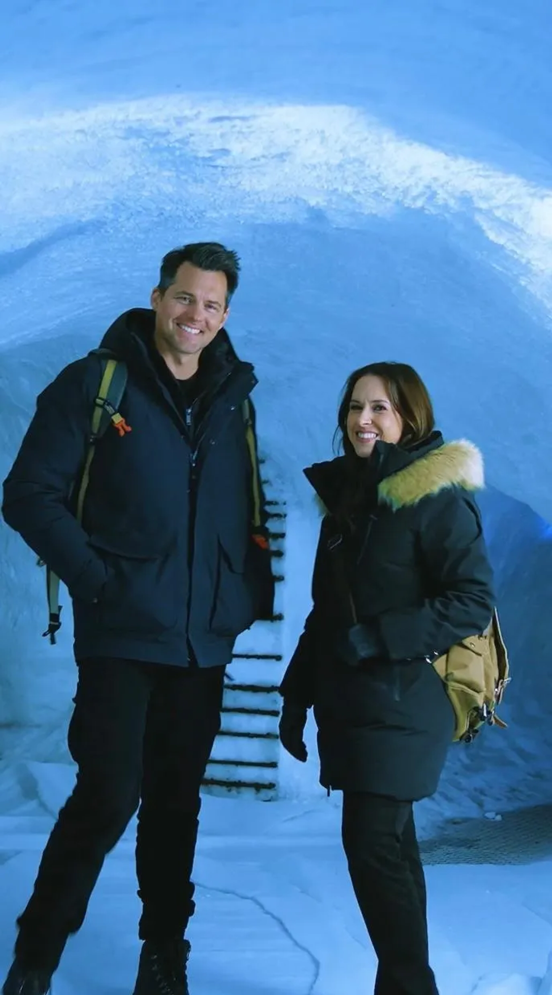 Lacey Chabert and Kristoffer Polaha in The Christmas Quest (2024)