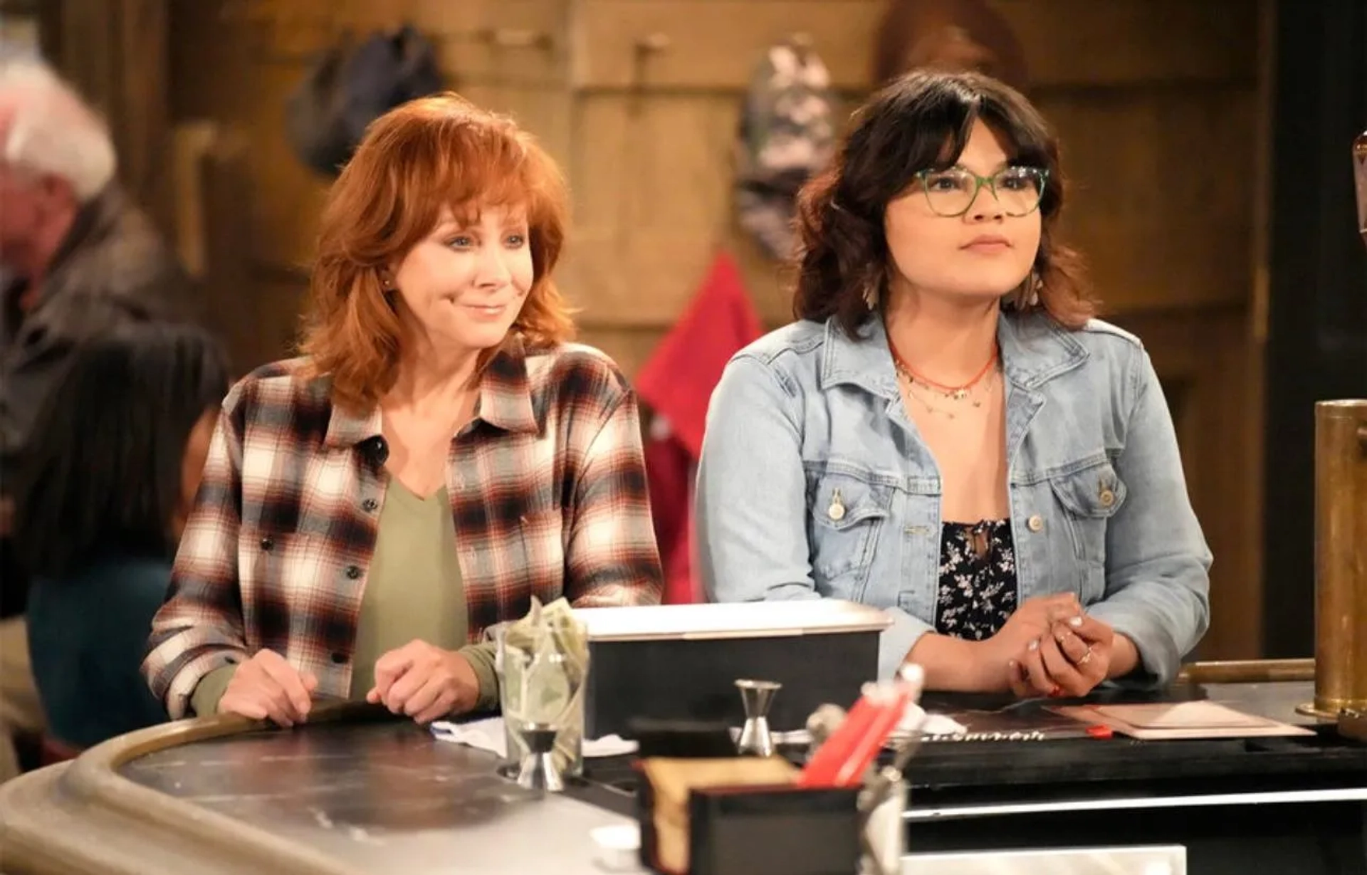 Reba McEntire and Belissa Escobedo in Happy's Place (2024)