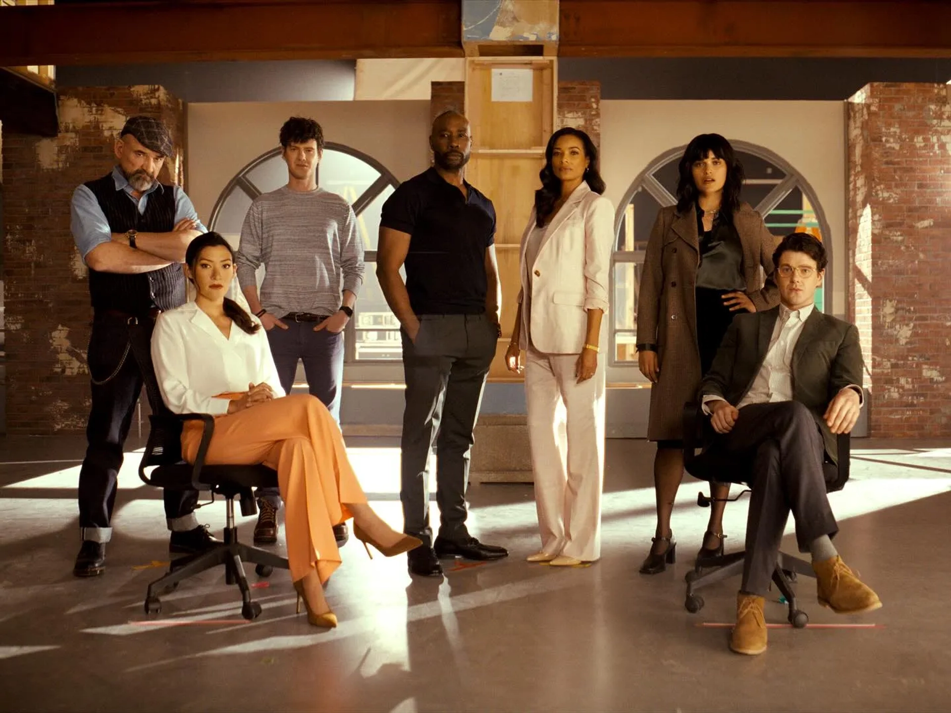 Morris Chestnut, Ritchie Coster, Rochelle Aytes, Eve Harlow, Inga Schlingmann, and Peter Mark Kendall in Watson (2024)