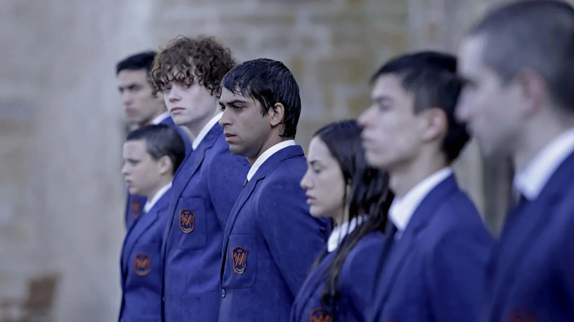 Asia Ortega, Daniel Arias, Paula del Río, and Gonzalo Diez in The Boarding School: Las Cumbres (2021)