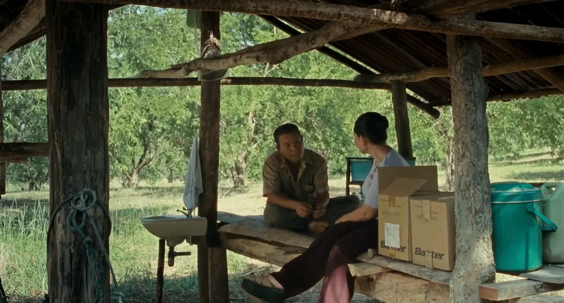 Jenjira Pongpas and Thanapat Saisaymar in Uncle Boonmee Who Can Recall His Past Lives (2010)