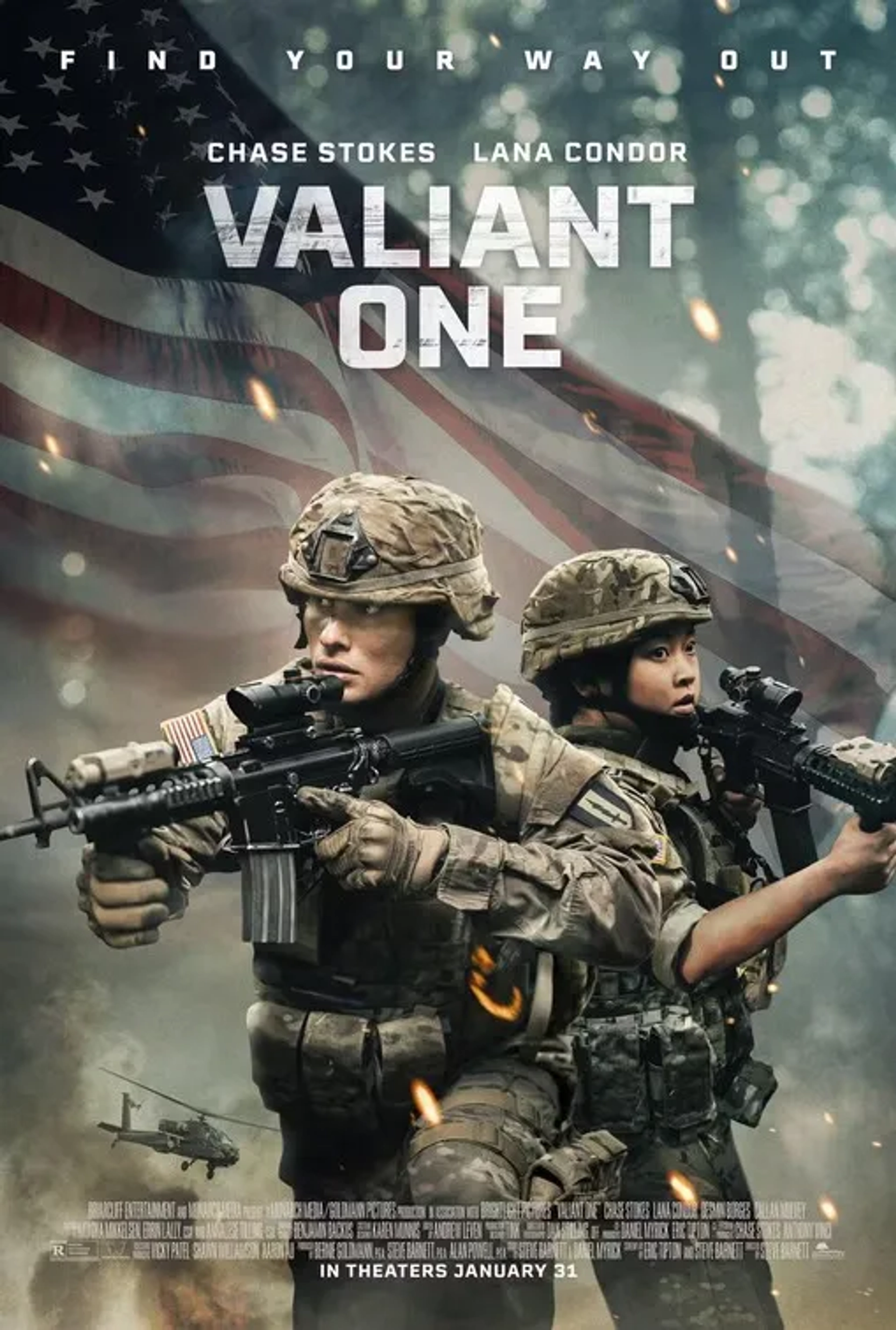 Chase Stokes and Lana Condor in Valiant One (2025)