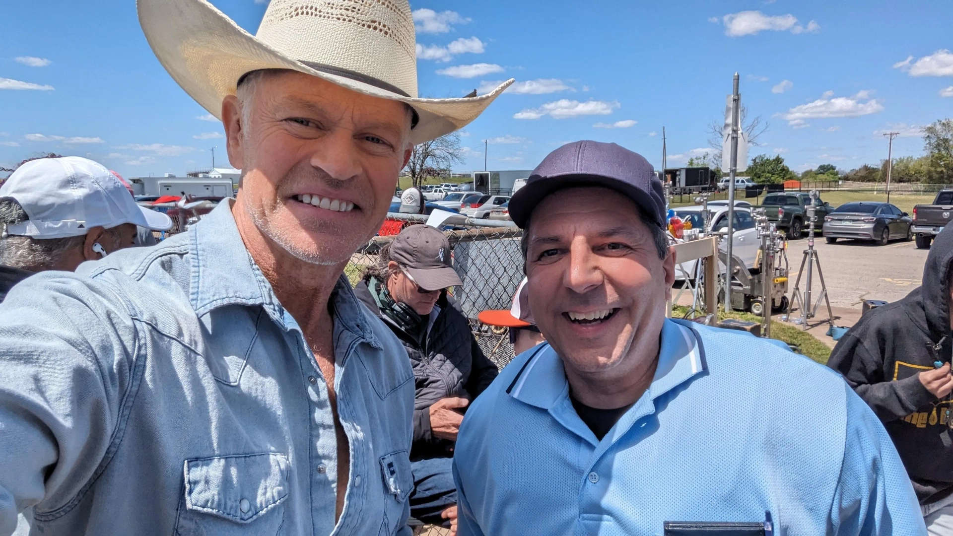 Neal McDonough and Jeffrey Brucculeri in The Last Rodeo (2025)