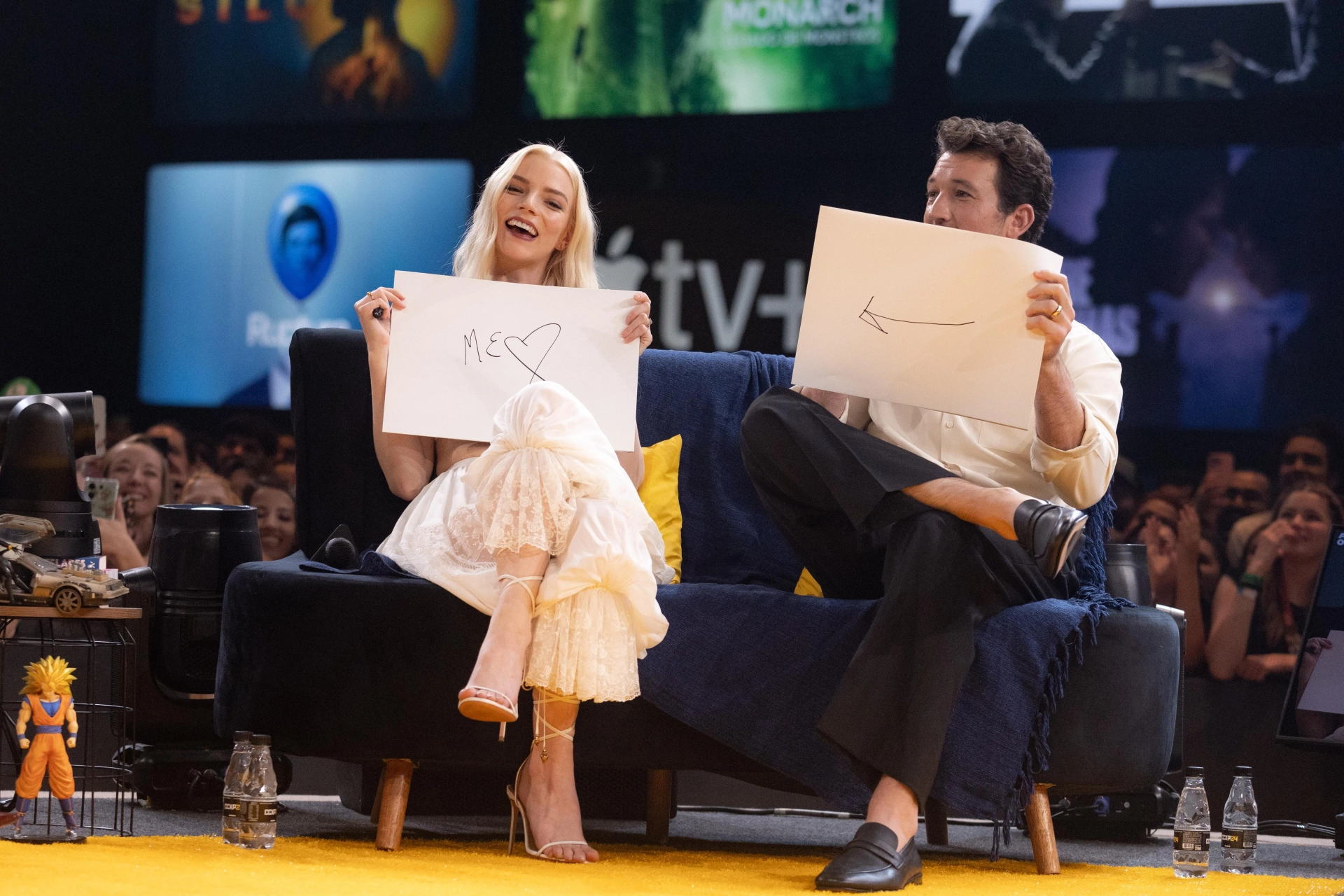 Miles Teller and Anya Taylor-Joy at an event for The Gorge (2025)