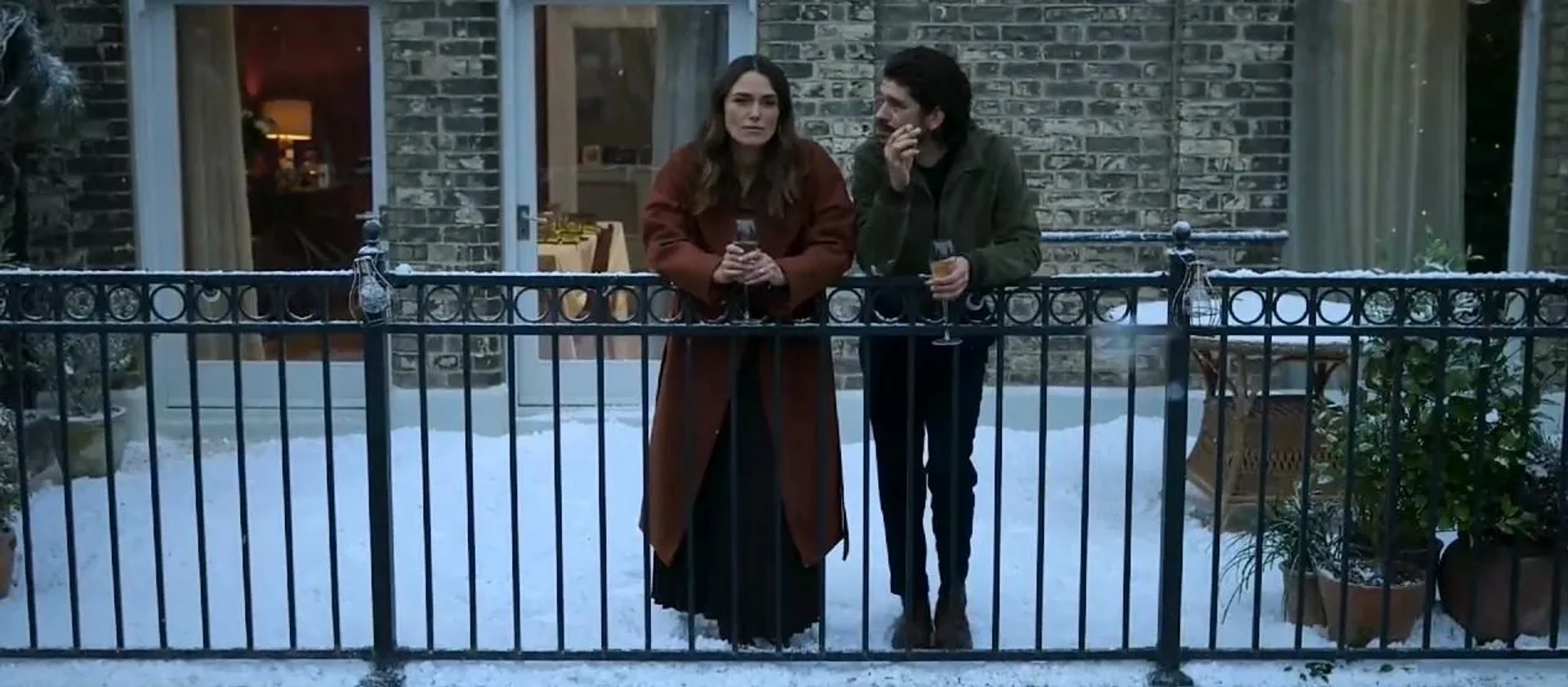 Keira Knightley and Ben Whishaw in Black Doves (2024)