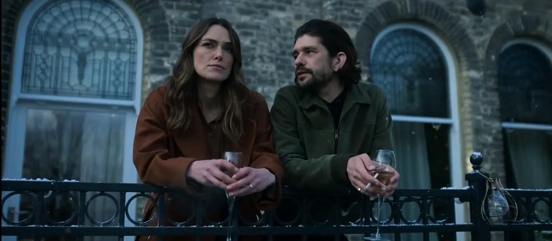 Keira Knightley and Ben Whishaw in Black Doves (2024)