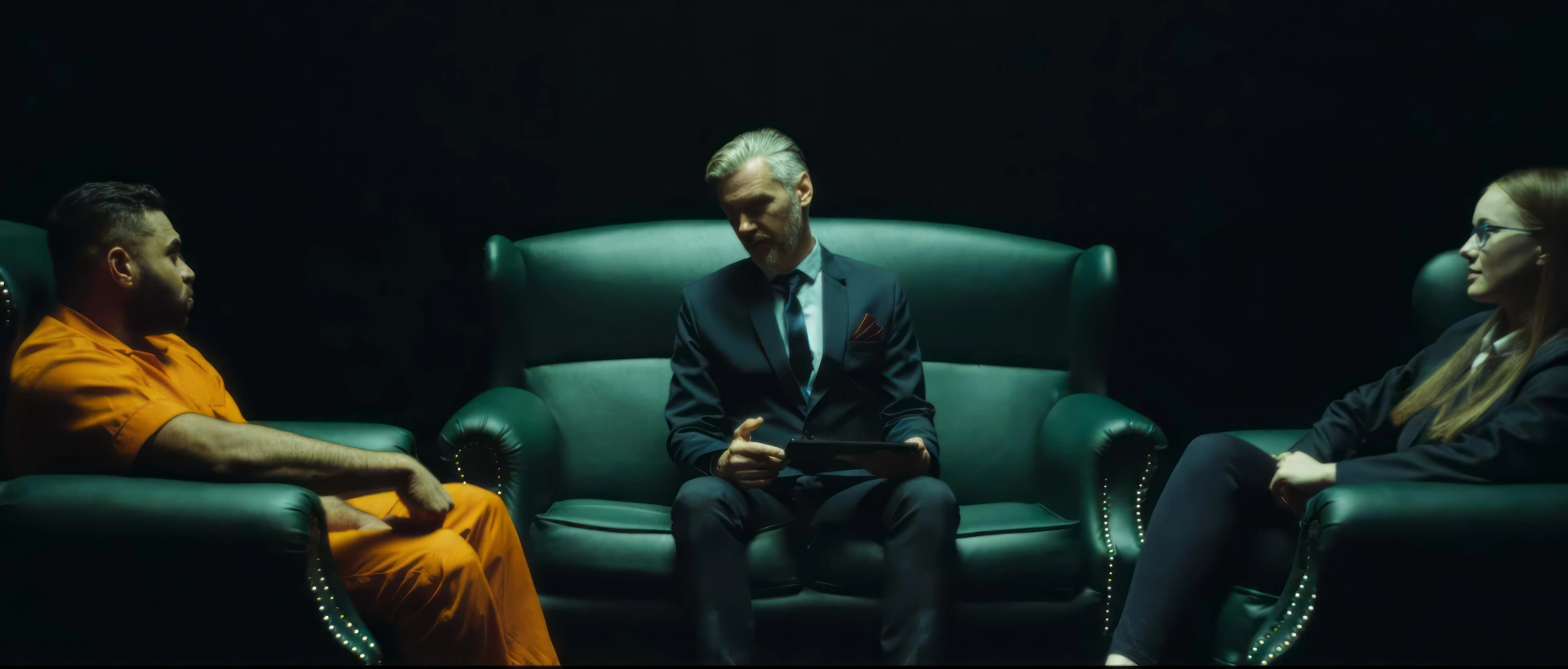Paul Benny, Mariia Reznichenko, and Eugene Poradun in Alternate (2025)