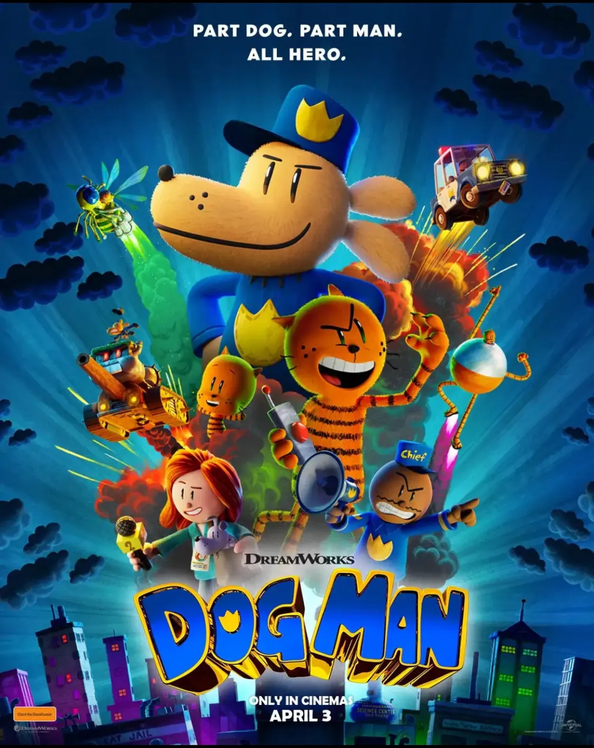 Billy Boyd, Pete Davidson, Isla Fisher, Ricky Gervais, Peter Hastings, Stephen Root, Dav Pilkey, Lil Rel Howery, and Poppy Liu in Dog Man (2025)